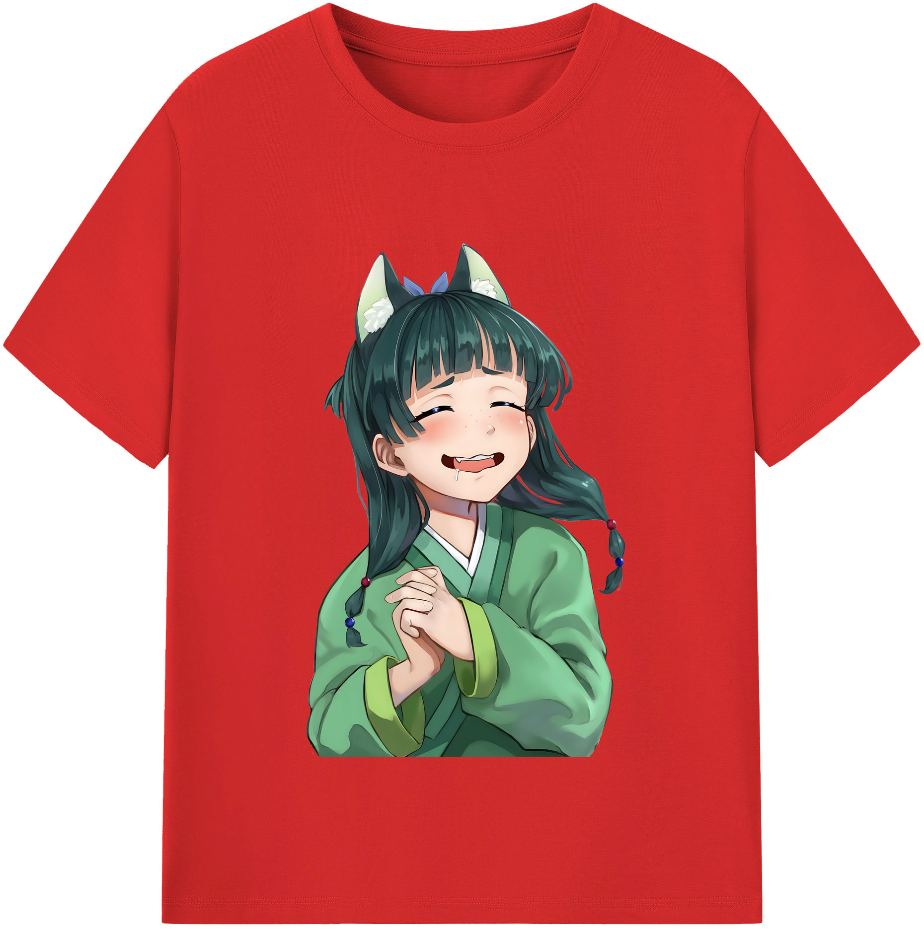 （画像用） 薬屋のひとりごと The Apothecary Diaries レディースカジュアルプリントTシャツ（綿100％）