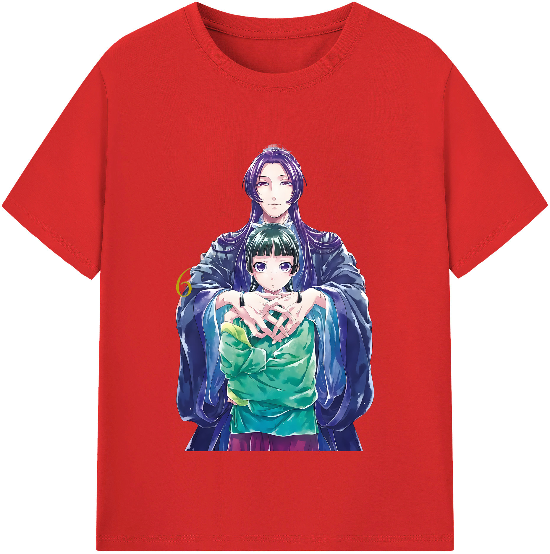 （画像用） 薬屋のひとりごと The Apothecary Diaries レディースカジュアルプリントTシャツ（綿100％）