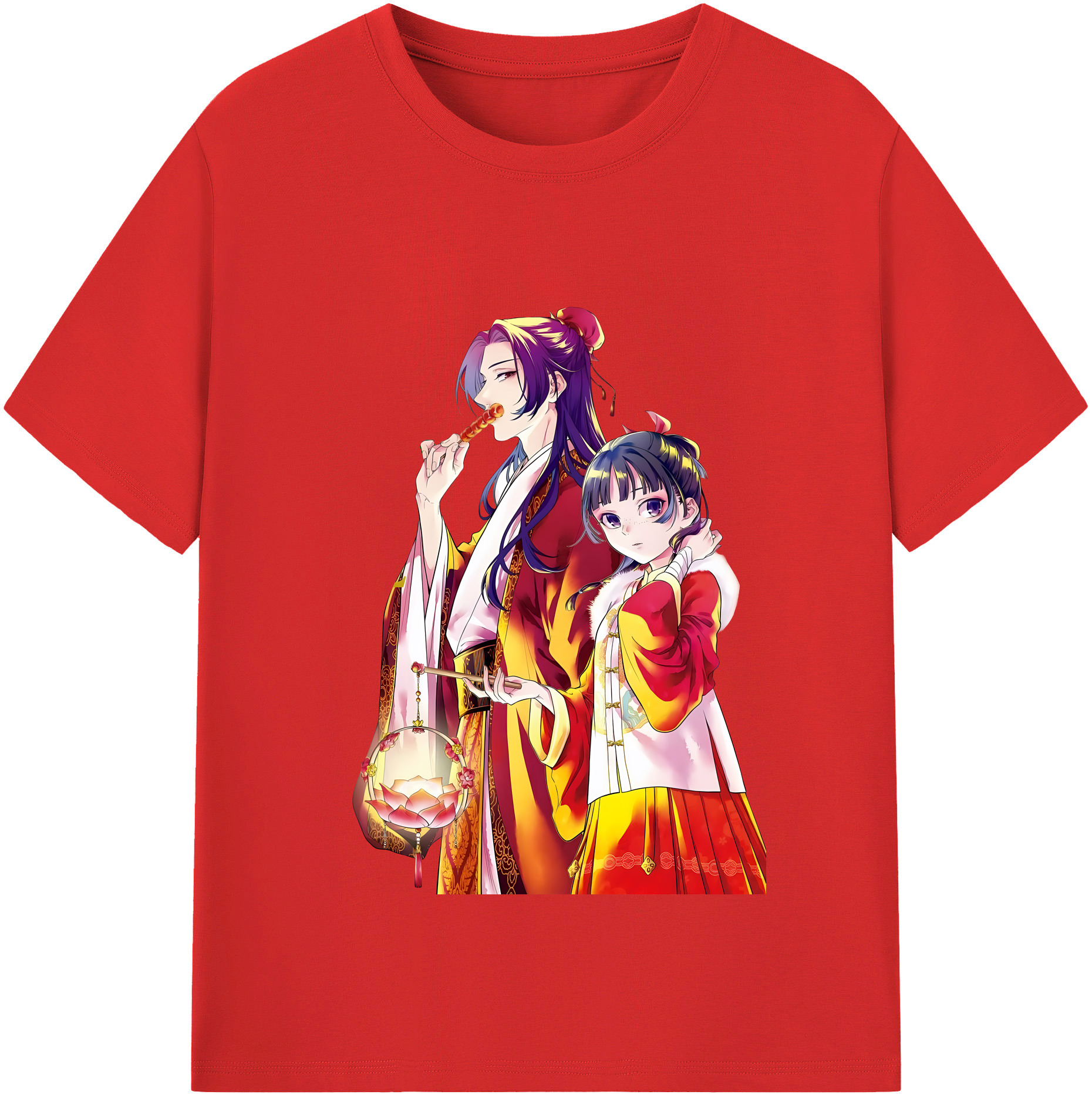 （画像用） 薬屋のひとりごと The Apothecary Diaries レディースカジュアルプリントTシャツ（綿100％）