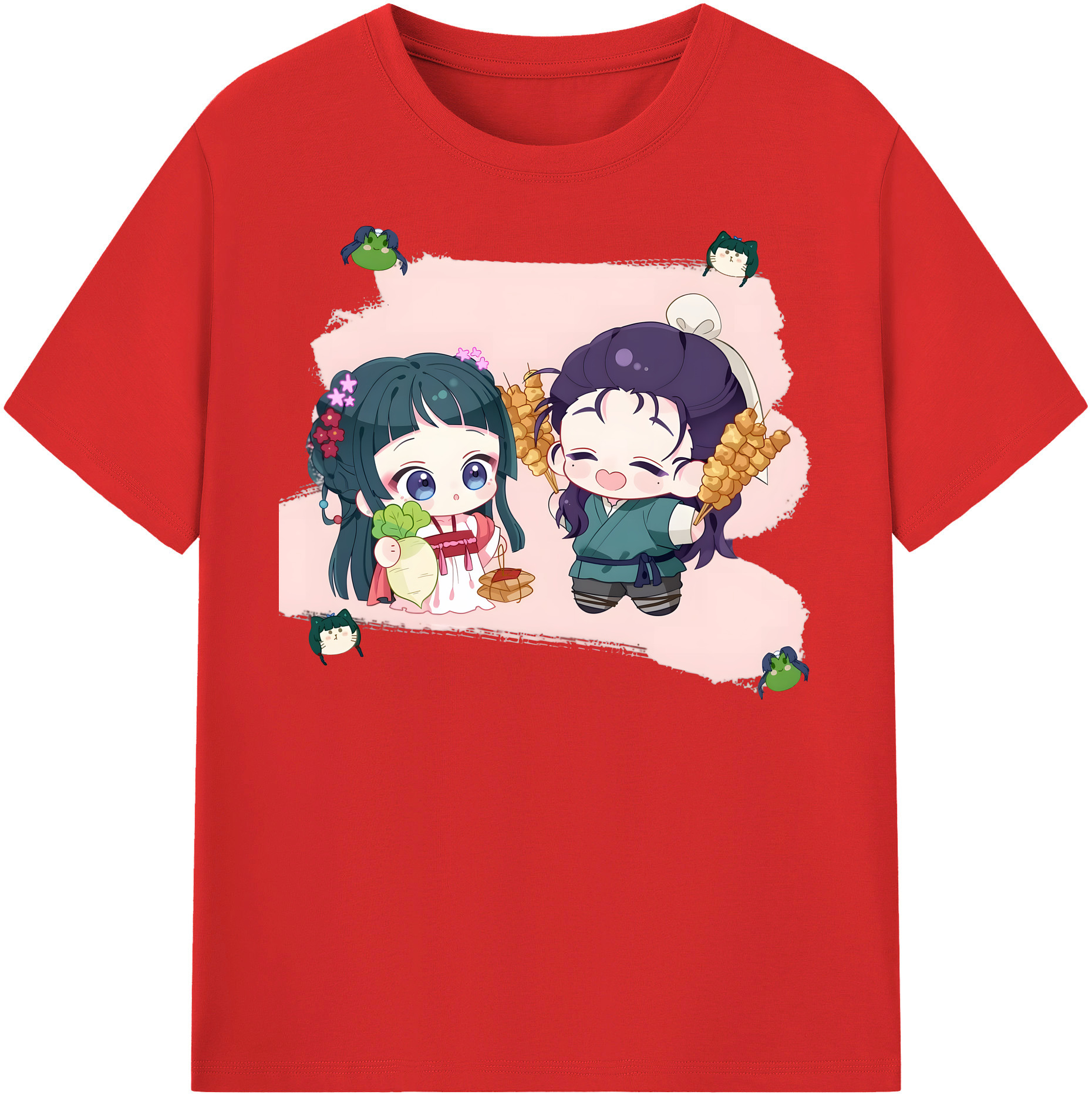 （画像用） 薬屋のひとりごと The Apothecary Diaries レディースカジュアルプリントTシャツ（綿100％）