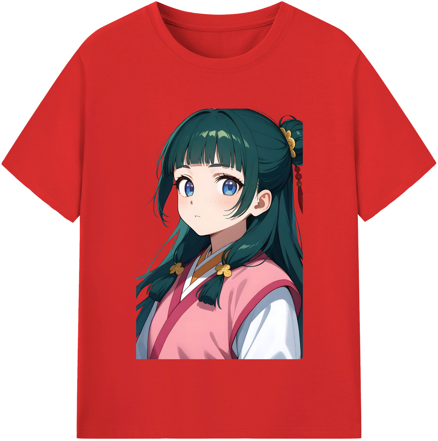 （画像用） 薬屋のひとりごと The Apothecary Diaries レディースカジュアルプリントTシャツ（綿100％）