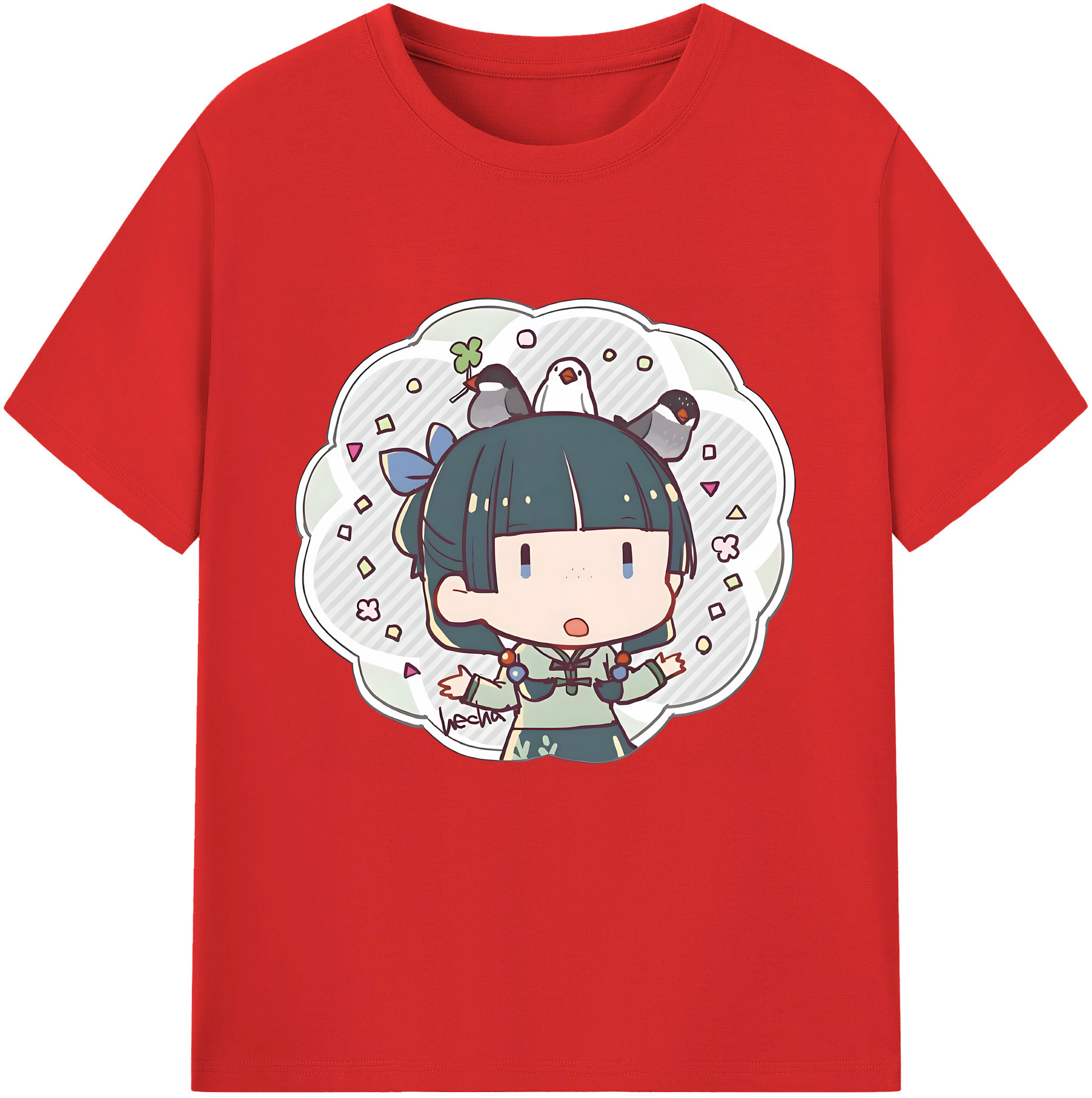 （画像用） 薬屋のひとりごと The Apothecary Diaries レディースカジュアルプリントTシャツ（綿100％）