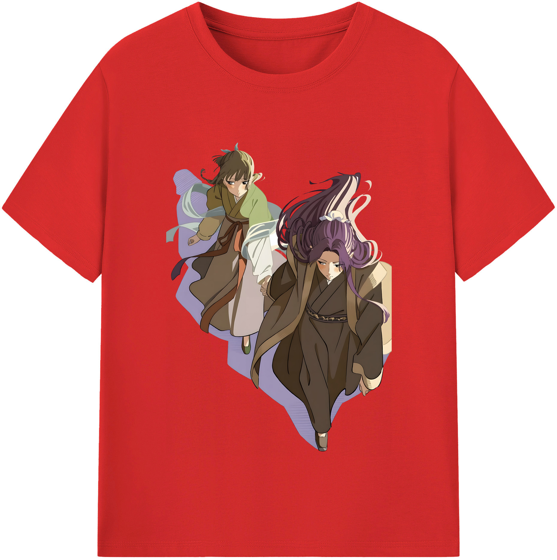 （画像用） 薬屋のひとりごと The Apothecary Diaries レディースカジュアルプリントTシャツ（綿100％）