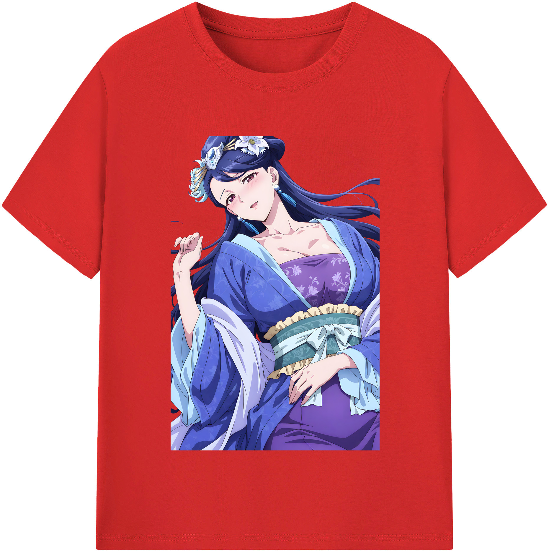 （画像用） 薬屋のひとりごと The Apothecary Diaries レディースカジュアルプリントTシャツ（綿100％）