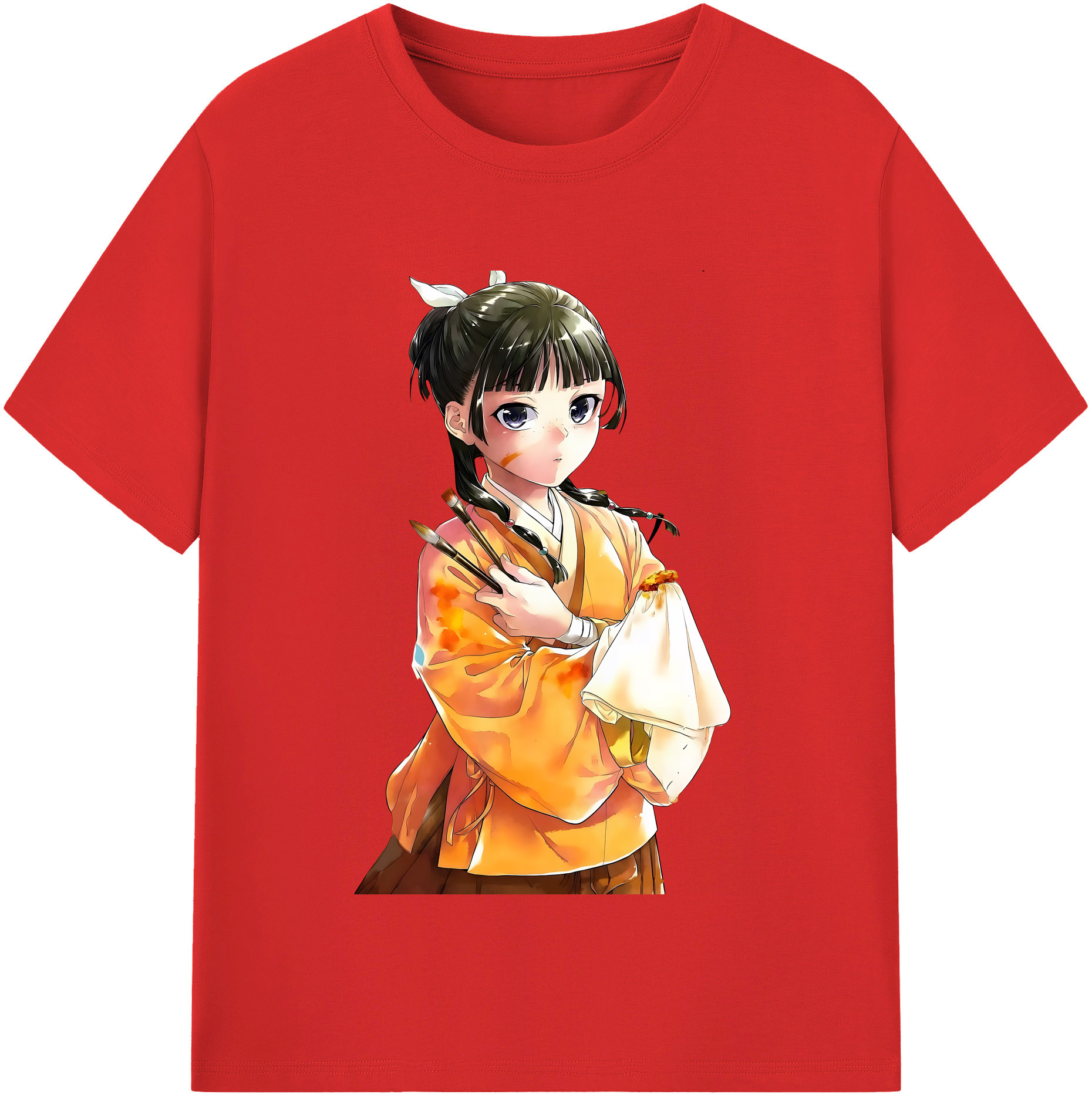 （画像用） 薬屋のひとりごと The Apothecary Diaries レディースカジュアルプリントTシャツ（綿100％）