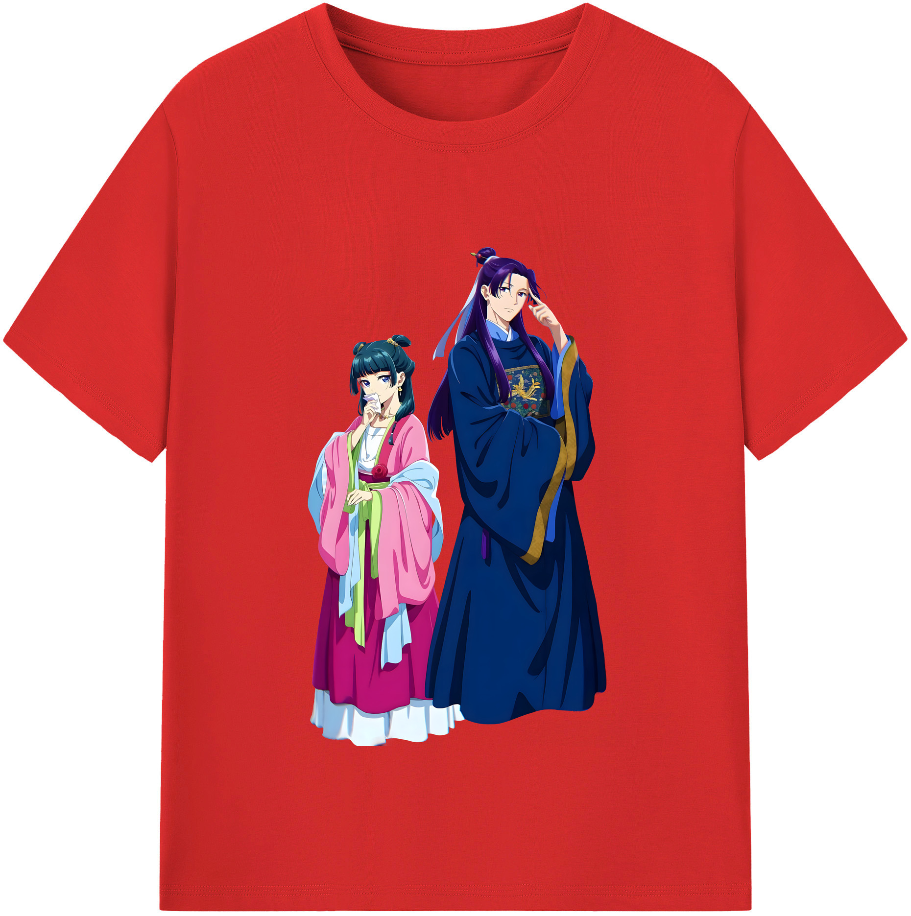 （画像用） 薬屋のひとりごと The Apothecary Diaries レディースカジュアルプリントTシャツ（綿100％）