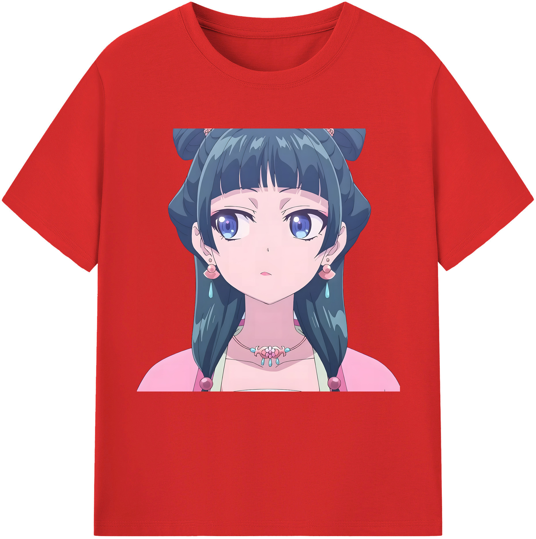 （画像用） 薬屋のひとりごと The Apothecary Diaries レディースカジュアルプリントTシャツ（綿100％）