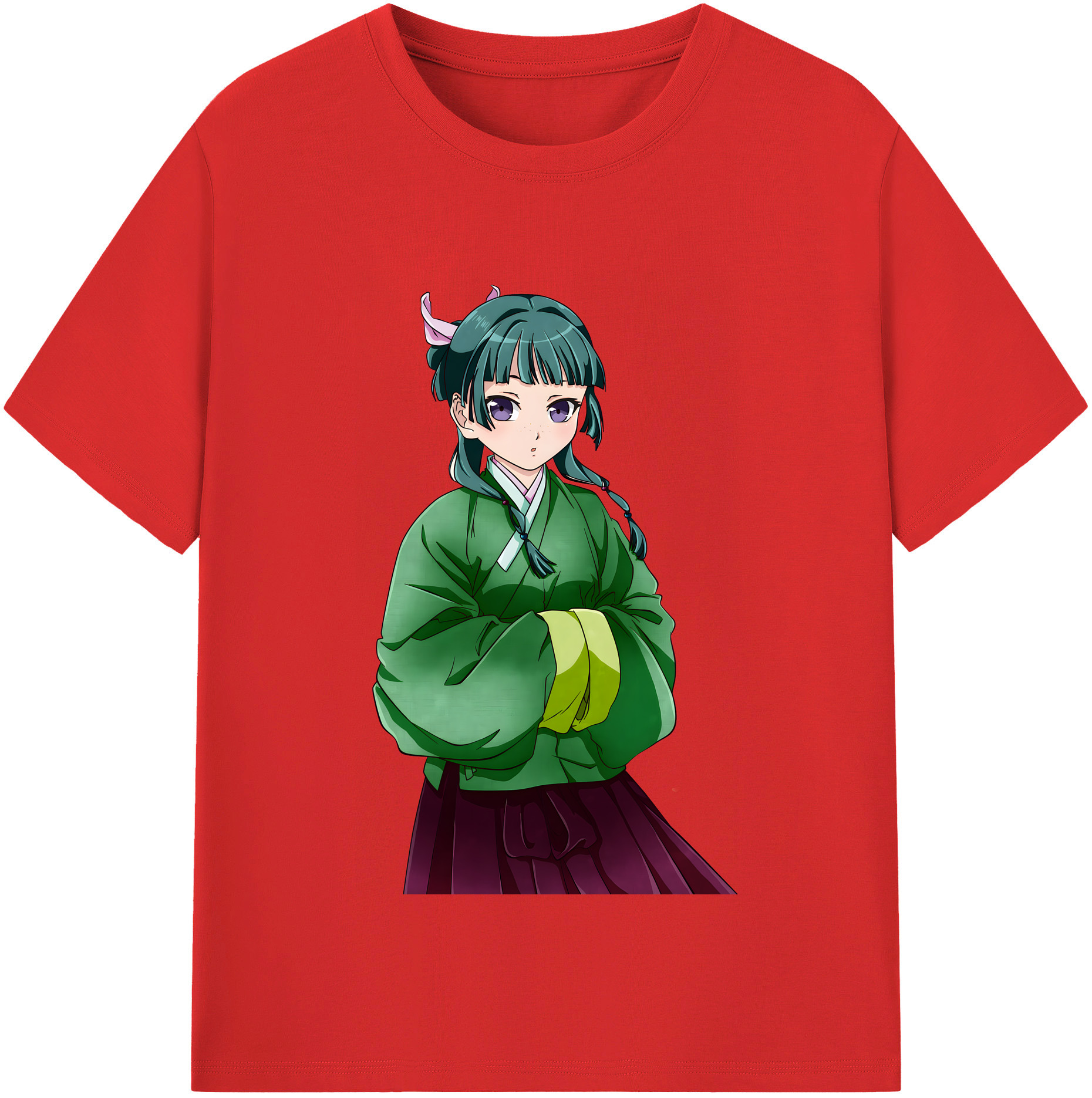 （画像用） 薬屋のひとりごと The Apothecary Diaries レディースカジュアルプリントTシャツ（綿100％）