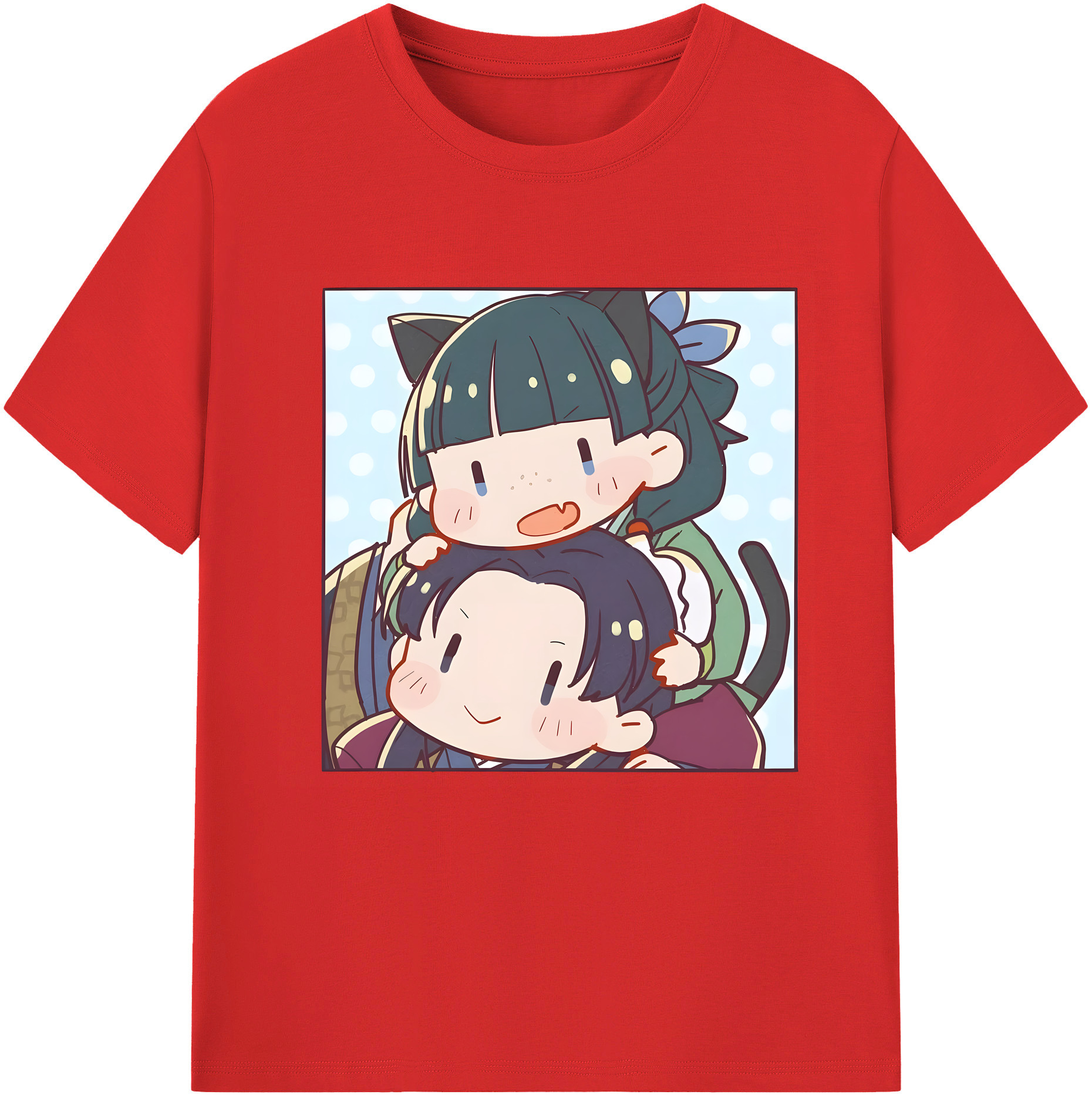 （画像用） 薬屋のひとりごと The Apothecary Diaries レディースカジュアルプリントTシャツ（綿100％）