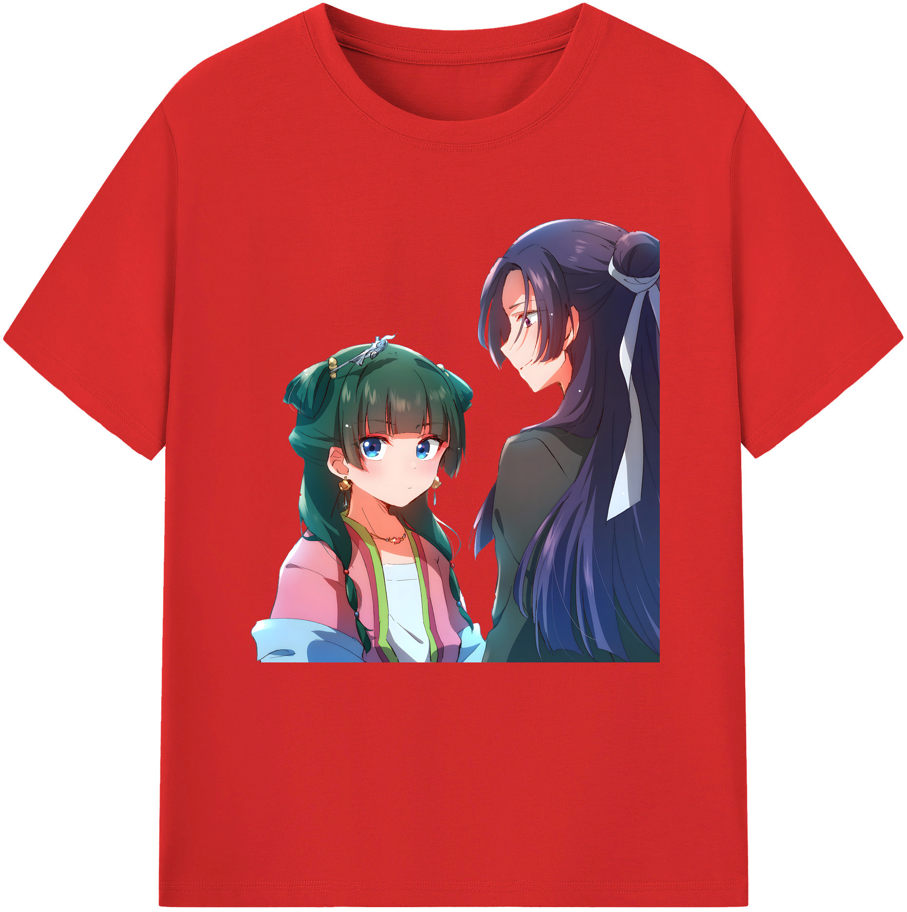 （画像用） 薬屋のひとりごと The Apothecary Diaries レディースカジュアルプリントTシャツ（綿100％）