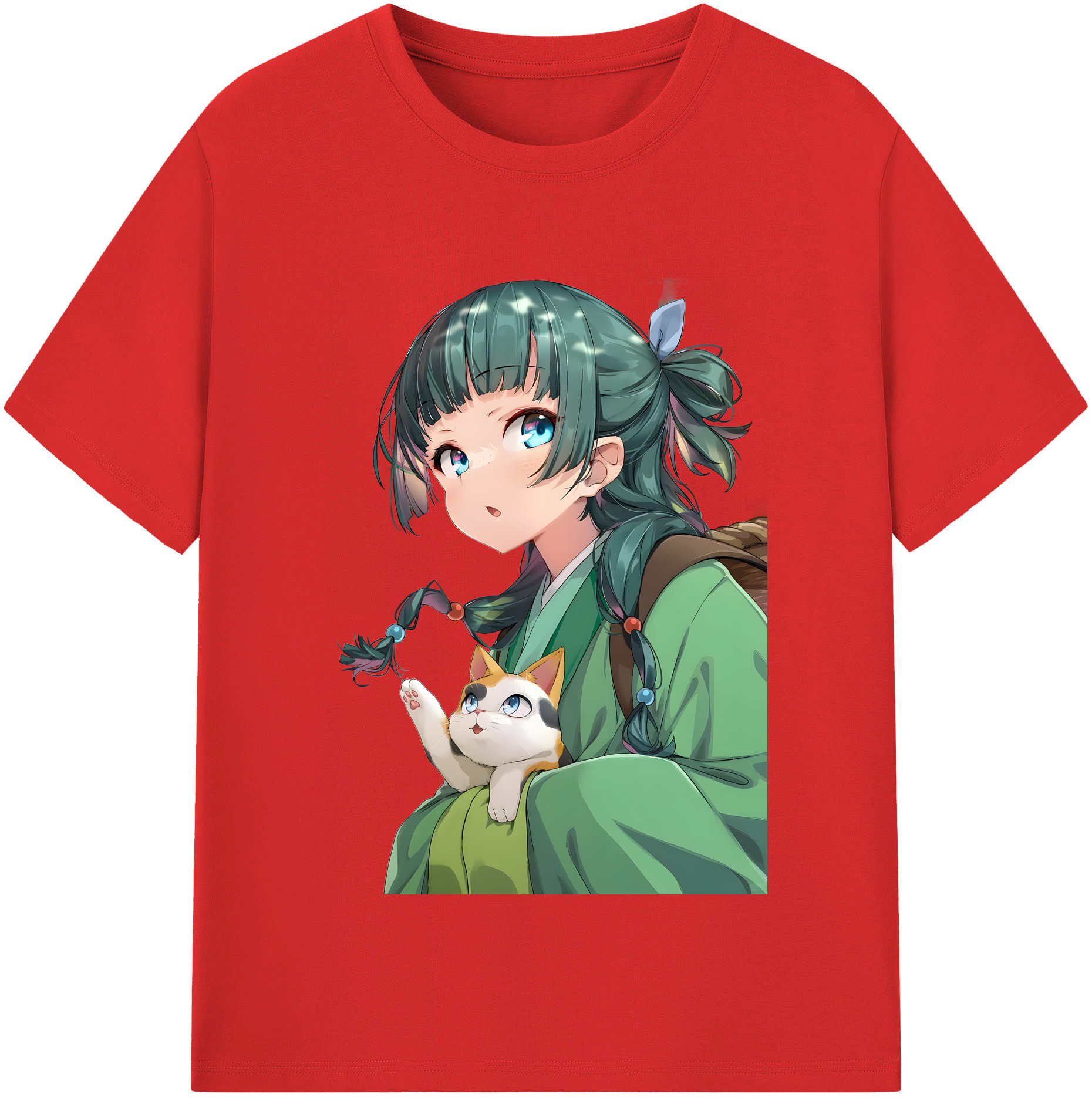 （画像用） 薬屋のひとりごと The Apothecary Diaries レディースカジュアルプリントTシャツ（綿100％）