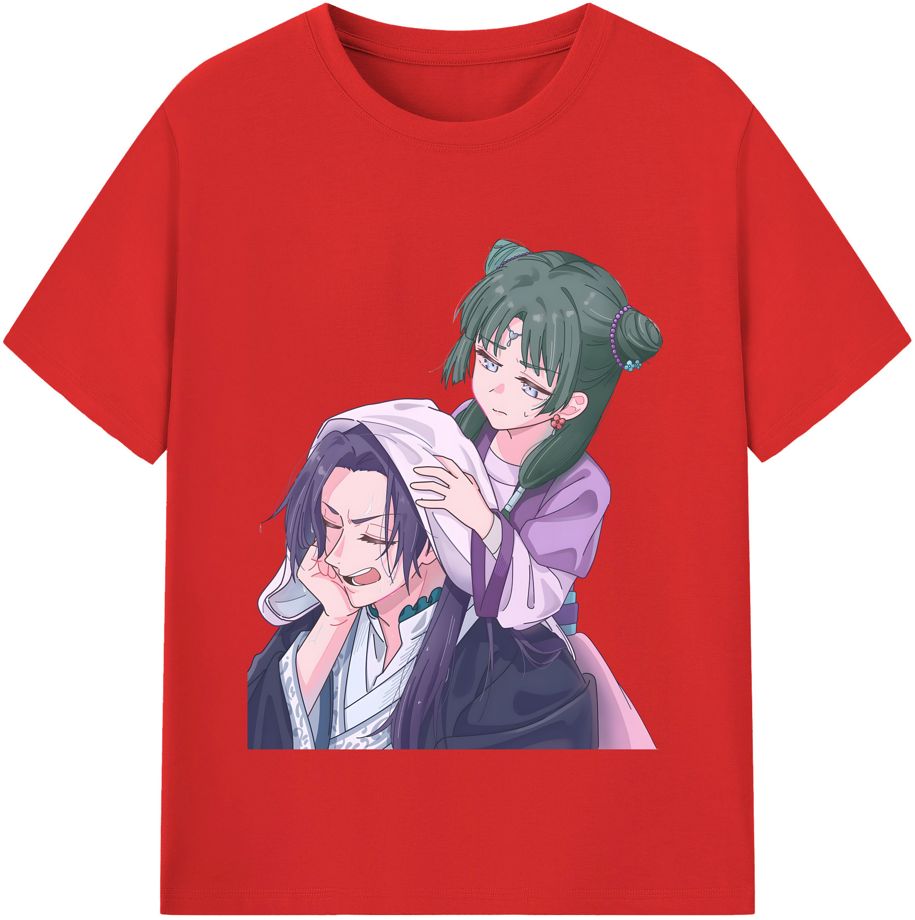 （画像用） 薬屋のひとりごと The Apothecary Diaries レディースカジュアルプリントTシャツ（綿100％）