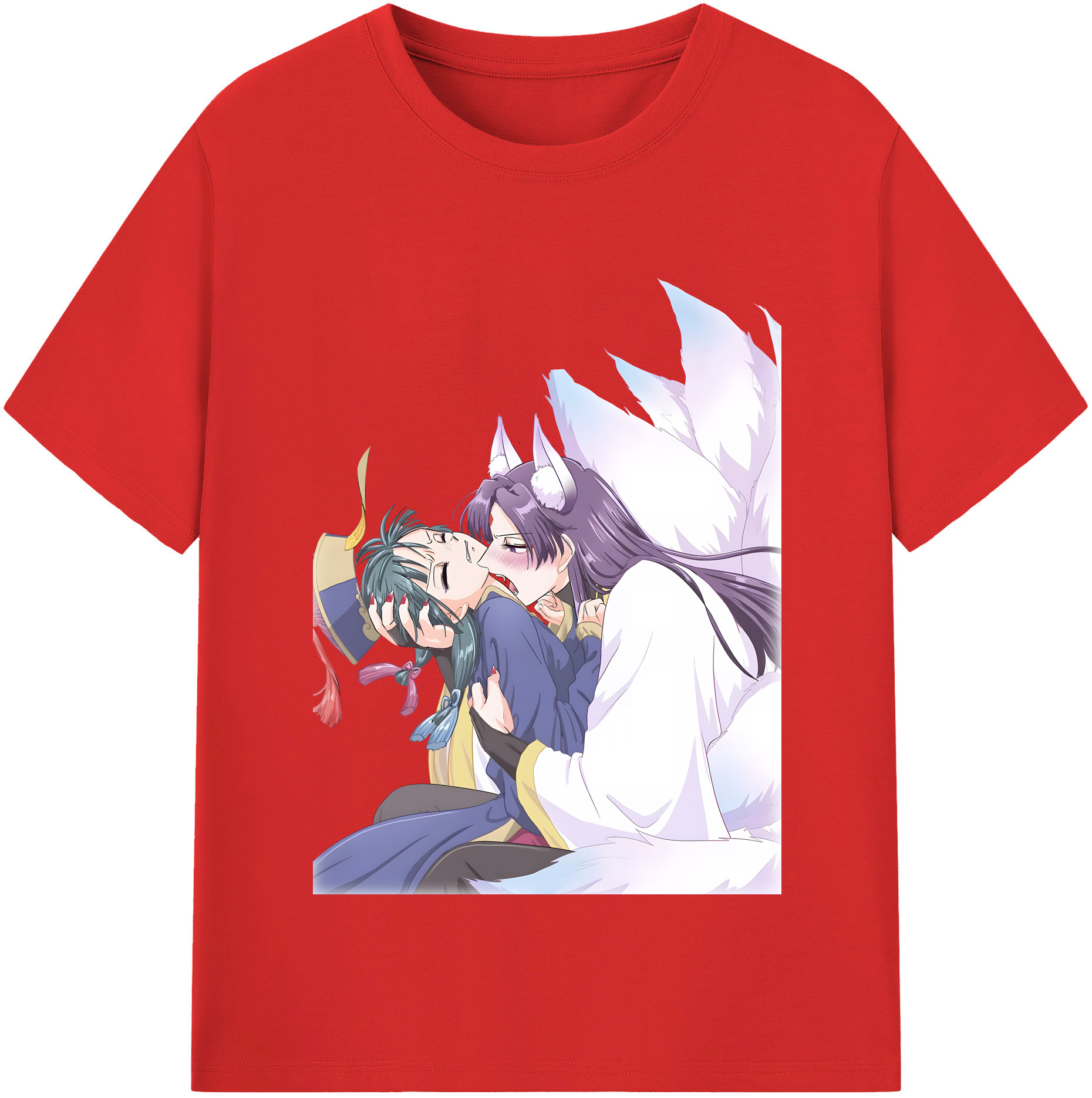 （画像用） 薬屋のひとりごと The Apothecary Diaries レディースカジュアルプリントTシャツ（綿100％）