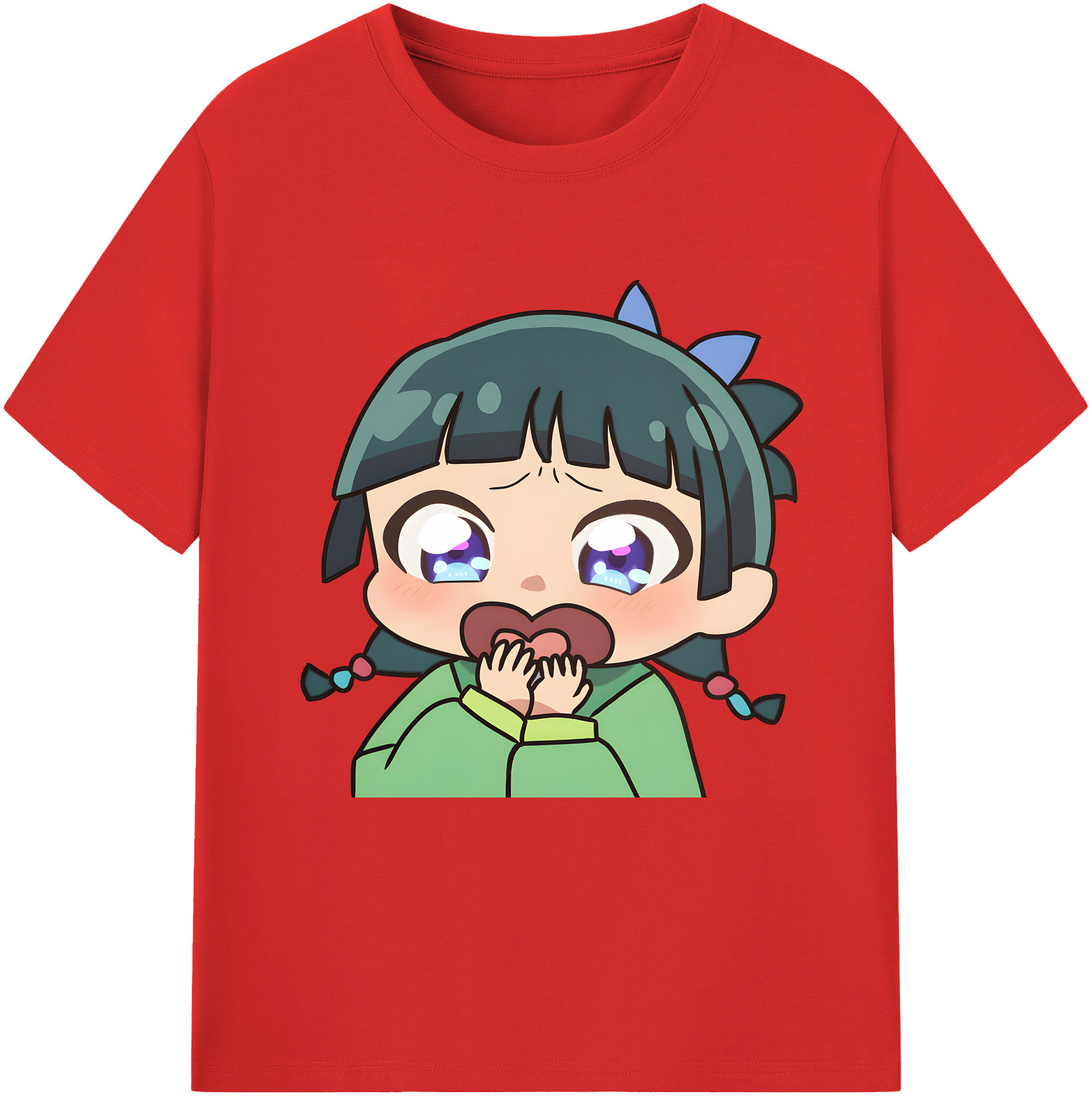 （画像用） 薬屋のひとりごと The Apothecary Diaries レディースカジュアルプリントTシャツ（綿100％）