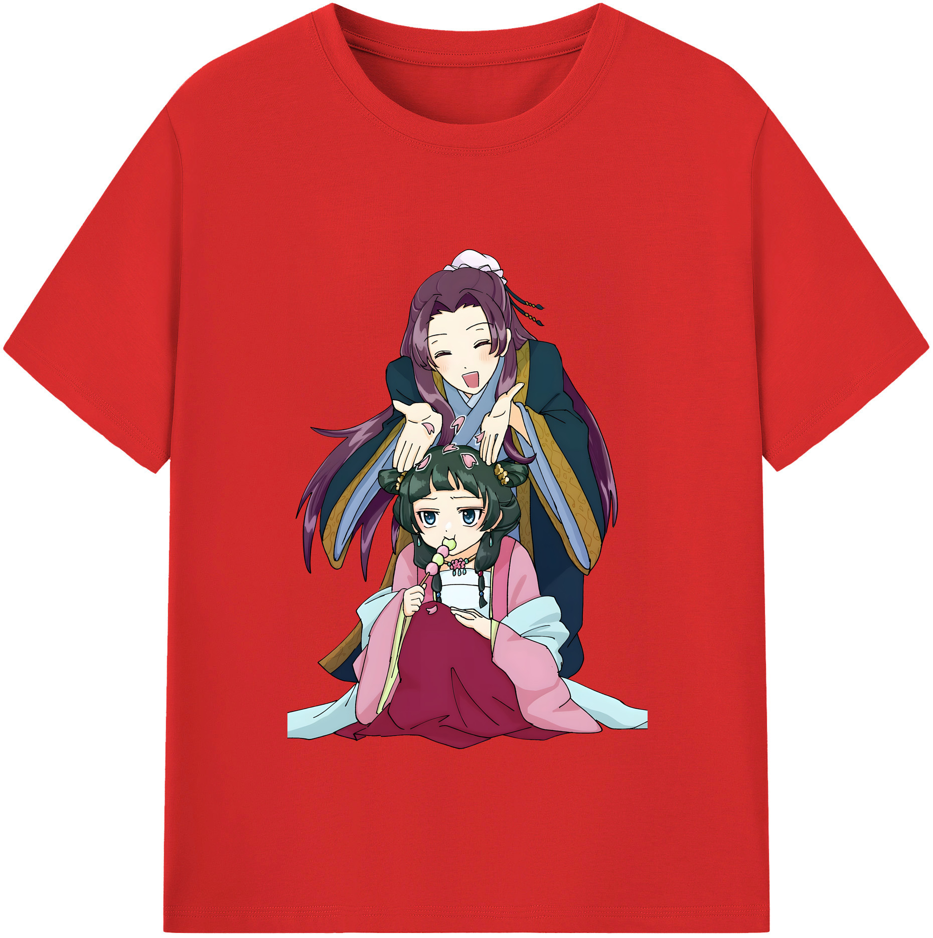 （画像用） 薬屋のひとりごと The Apothecary Diaries レディースカジュアルプリントTシャツ（綿100％）