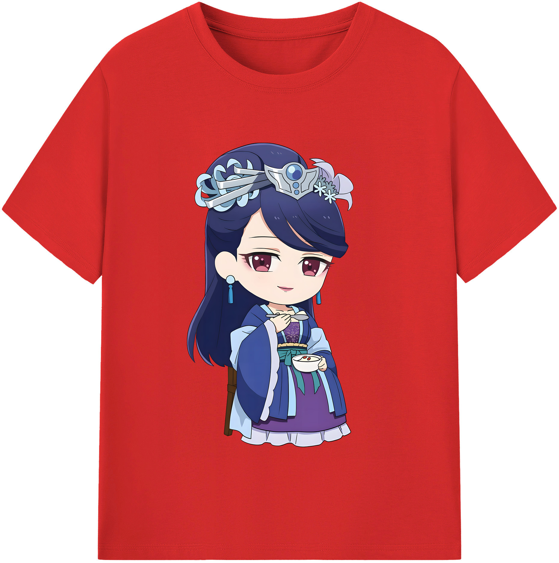（画像用） 薬屋のひとりごと The Apothecary Diaries レディースカジュアルプリントTシャツ（綿100％）