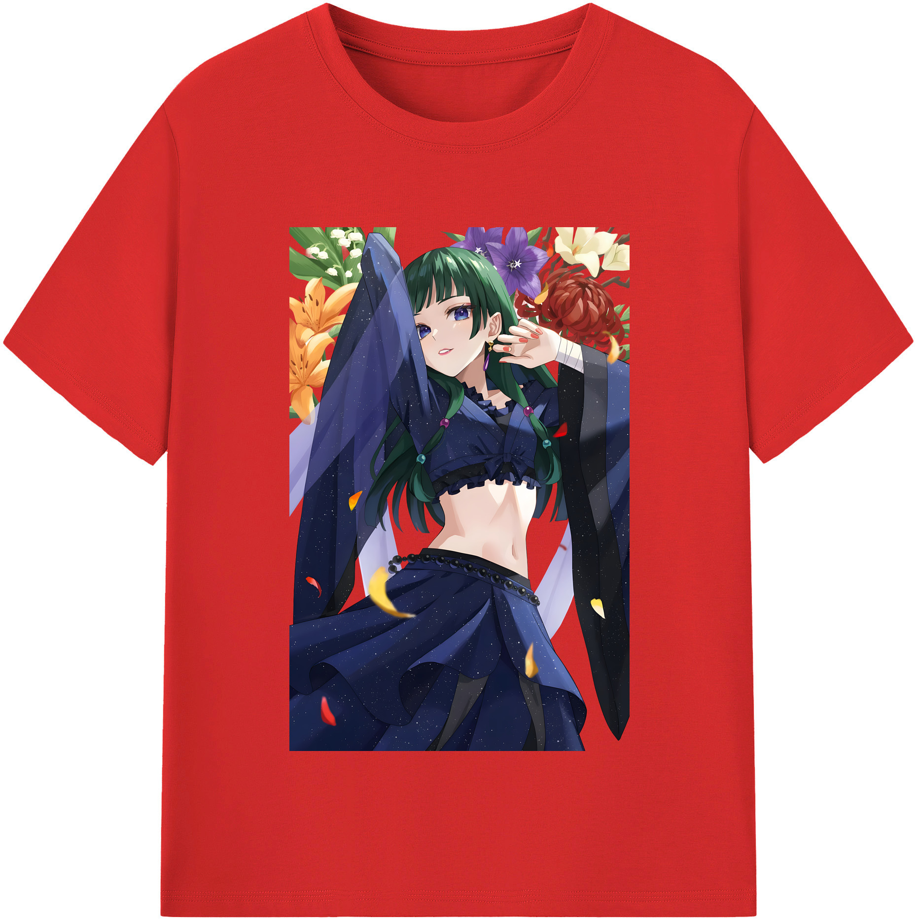（画像用） 薬屋のひとりごと The Apothecary Diaries レディースカジュアルプリントTシャツ（綿100％）
