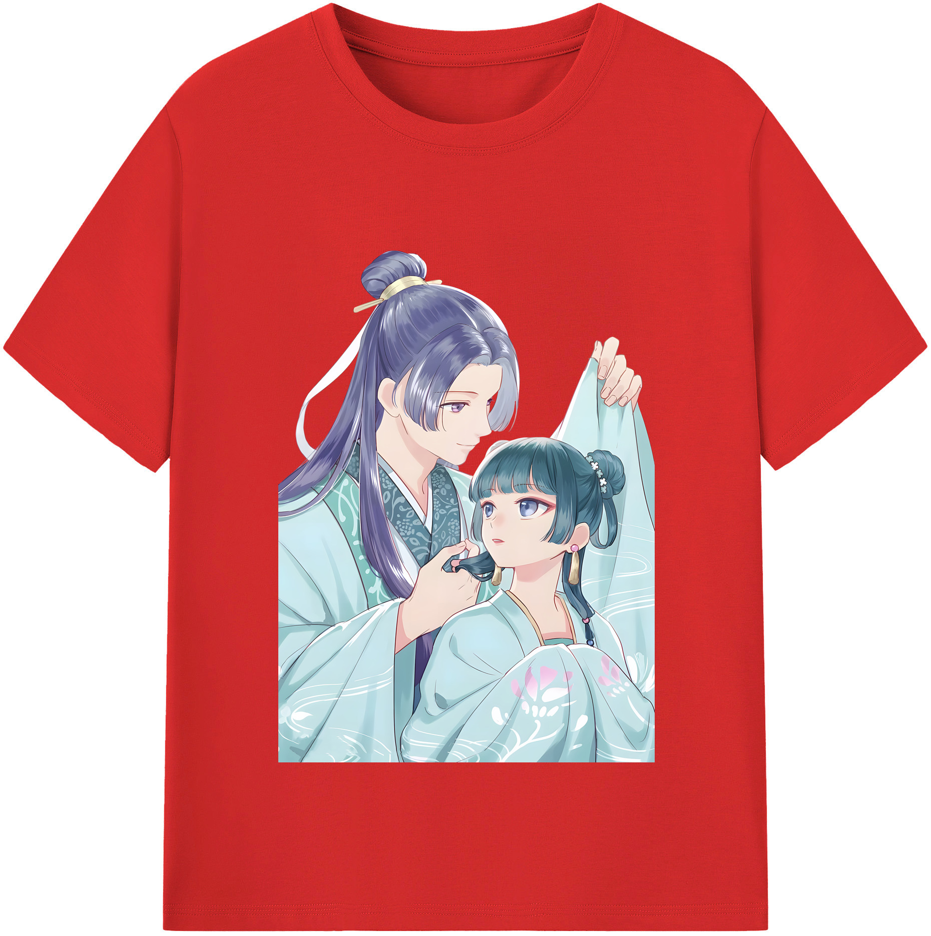 （画像用） 薬屋のひとりごと The Apothecary Diaries レディースカジュアルプリントTシャツ（綿100％）