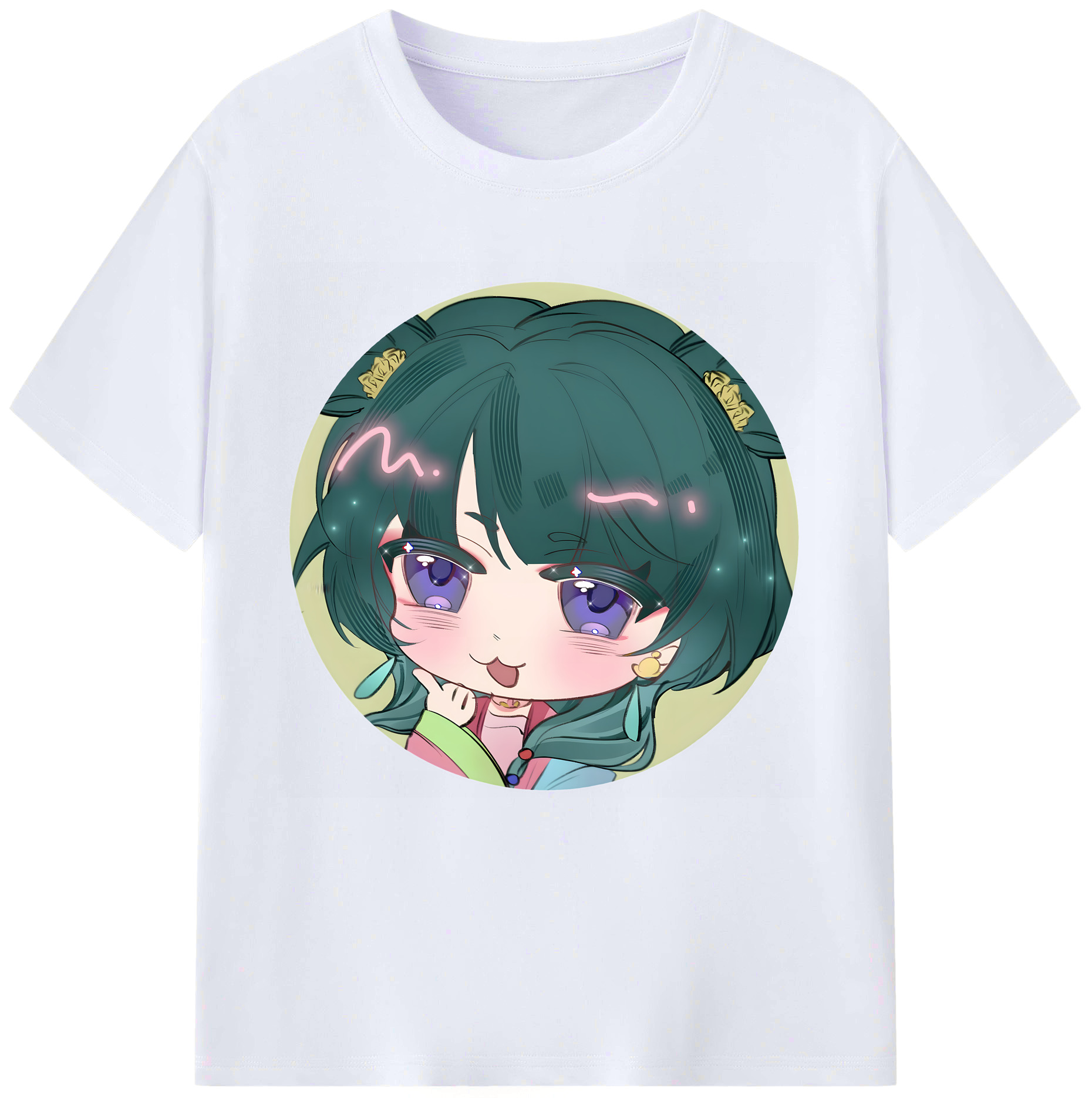 （画像用） 薬屋のひとりごと The Apothecary Diaries レディースカジュアルプリントTシャツ（綿100％）