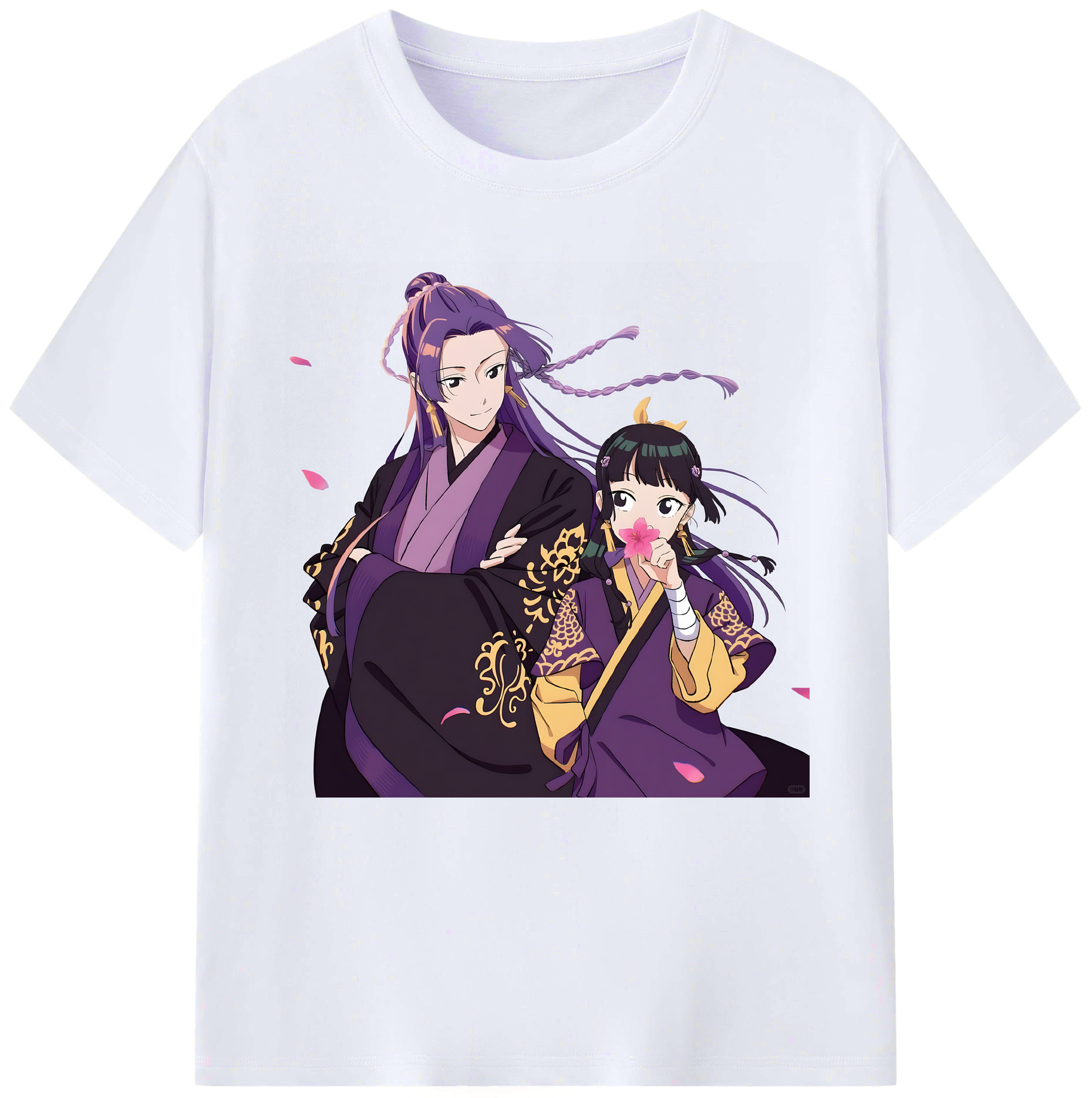 （画像用） 薬屋のひとりごと The Apothecary Diaries レディースカジュアルプリントTシャツ（綿100％）