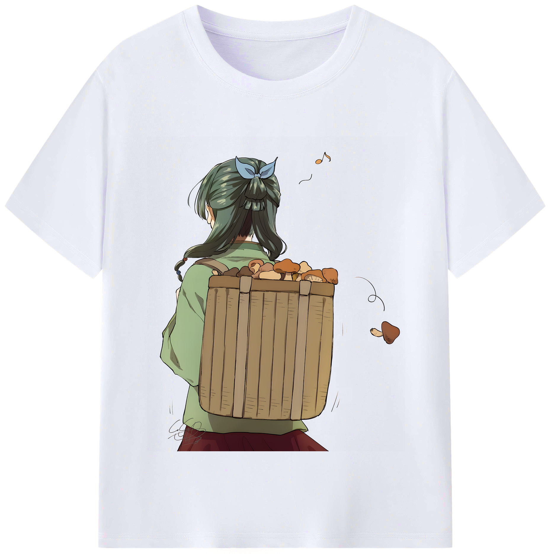（画像用） 薬屋のひとりごと The Apothecary Diaries レディースカジュアルプリントTシャツ（綿100％）