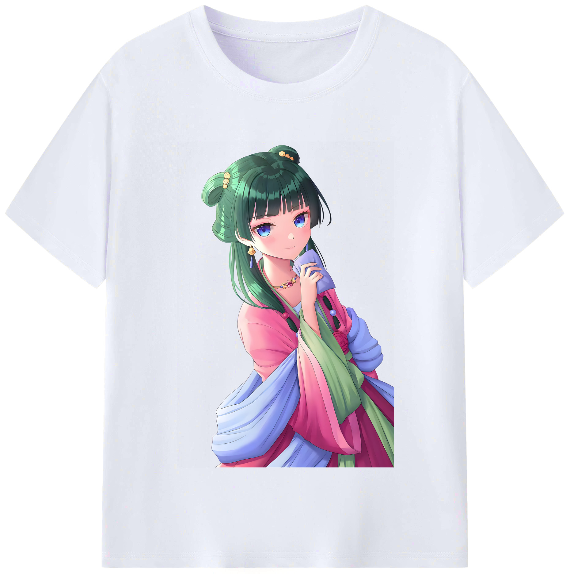（画像用） 薬屋のひとりごと The Apothecary Diaries レディースカジュアルプリントTシャツ（綿100％）