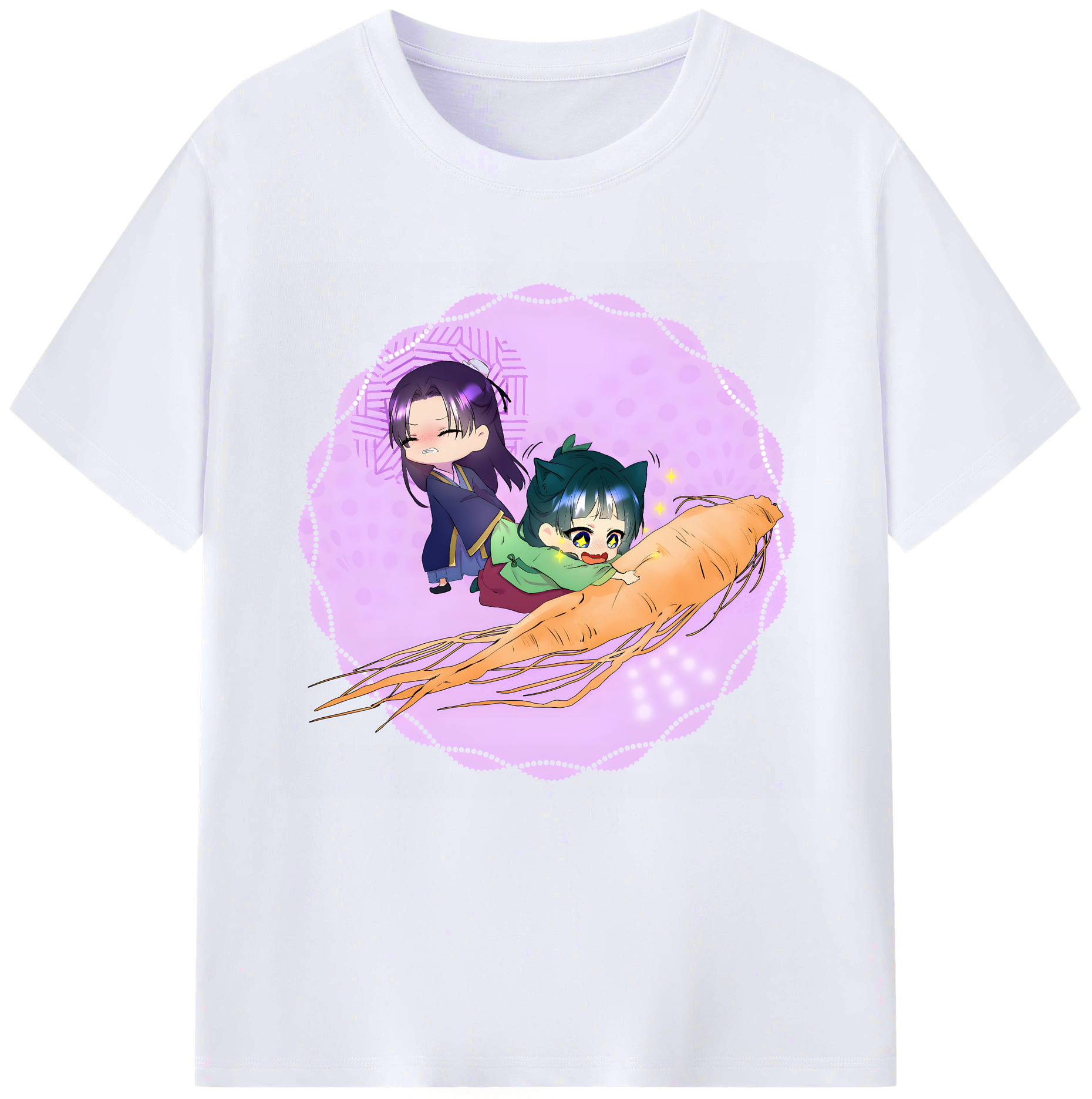 （画像用） 薬屋のひとりごと The Apothecary Diaries レディースカジュアルプリントTシャツ（綿100％）