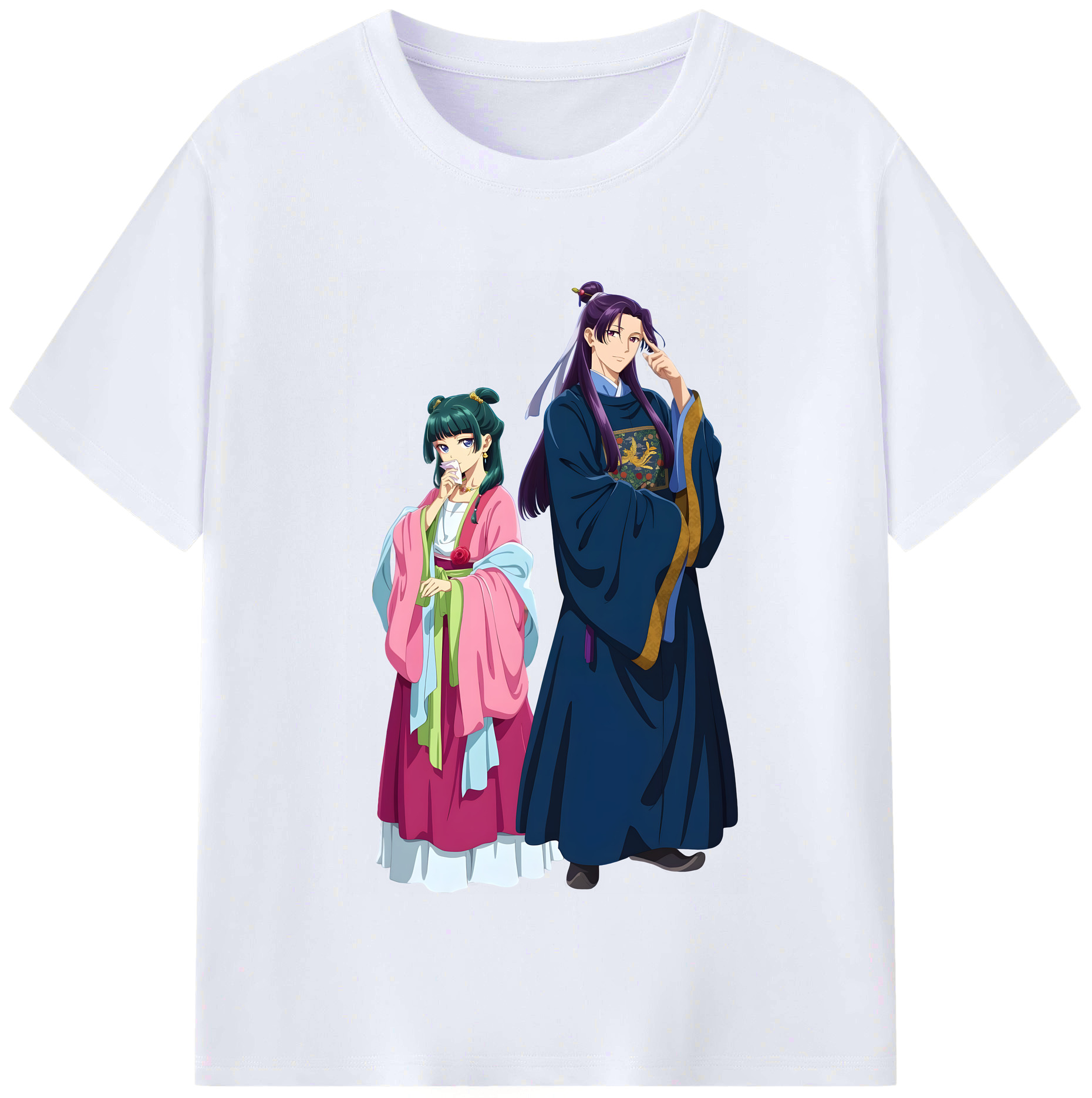 （画像用） 薬屋のひとりごと The Apothecary Diaries レディースカジュアルプリントTシャツ（綿100％）