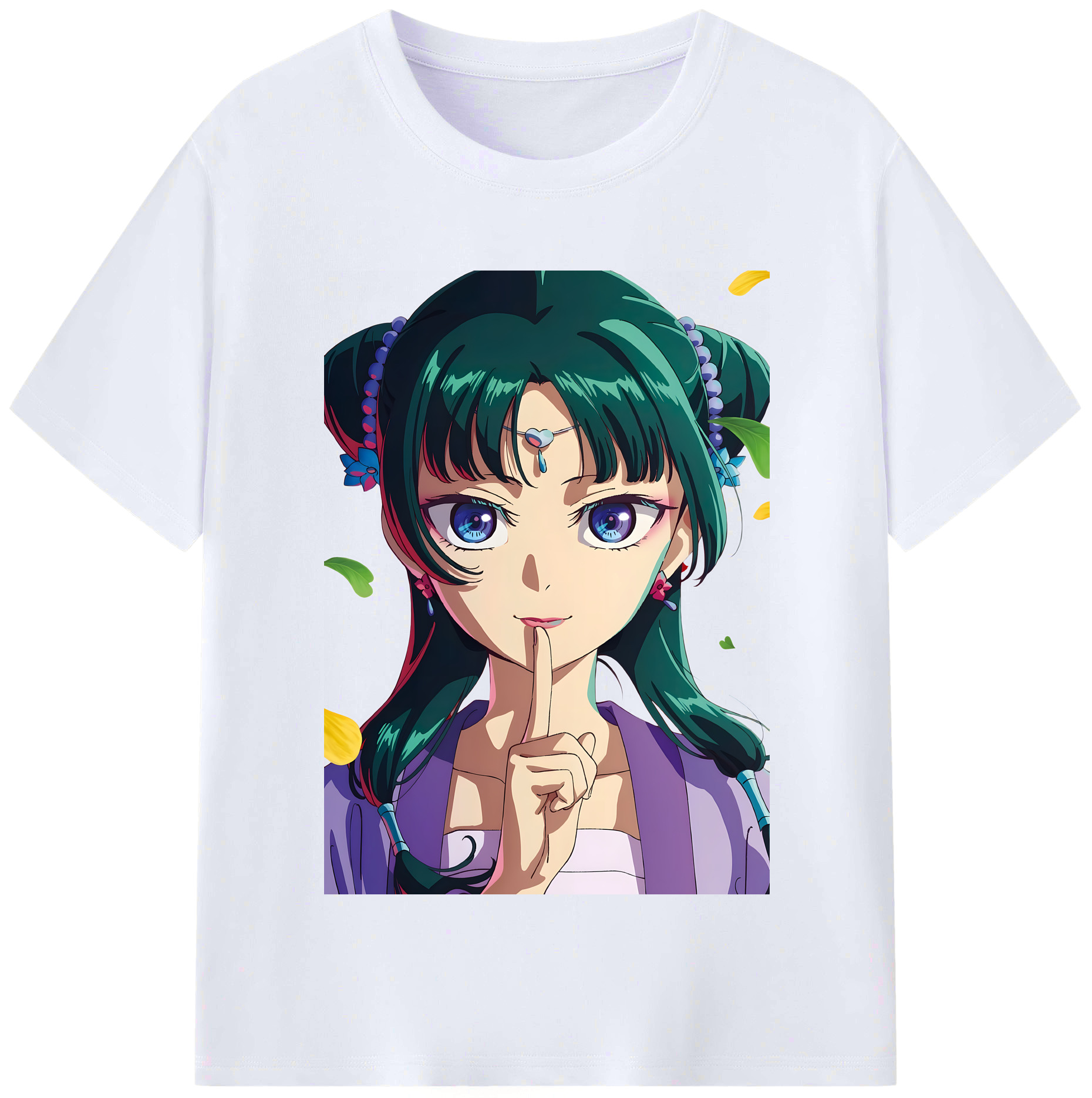 （画像用） 薬屋のひとりごと The Apothecary Diaries レディースカジュアルプリントTシャツ（綿100％）