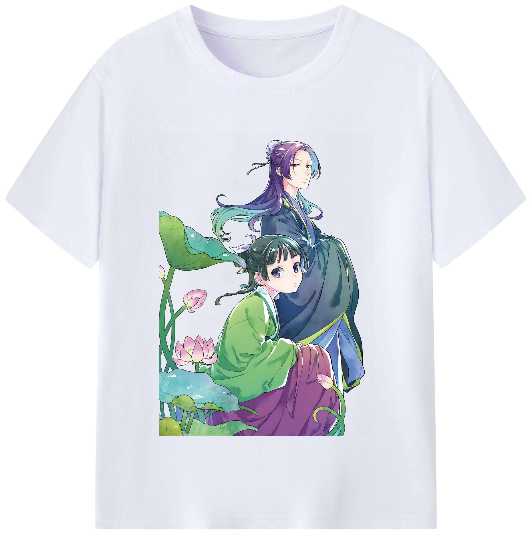 （画像用） 薬屋のひとりごと The Apothecary Diaries レディースカジュアルプリントTシャツ（綿100％）