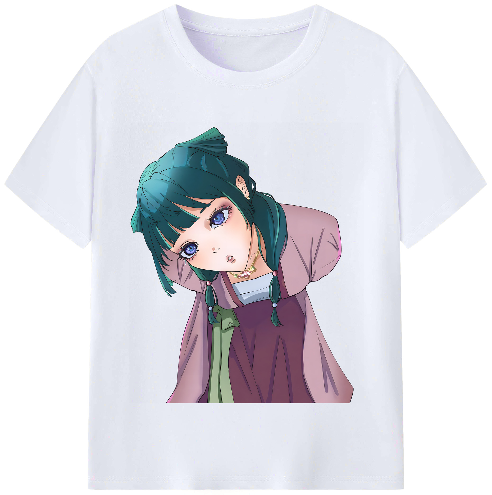 （画像用） 薬屋のひとりごと The Apothecary Diaries レディースカジュアルプリントTシャツ（綿100％）