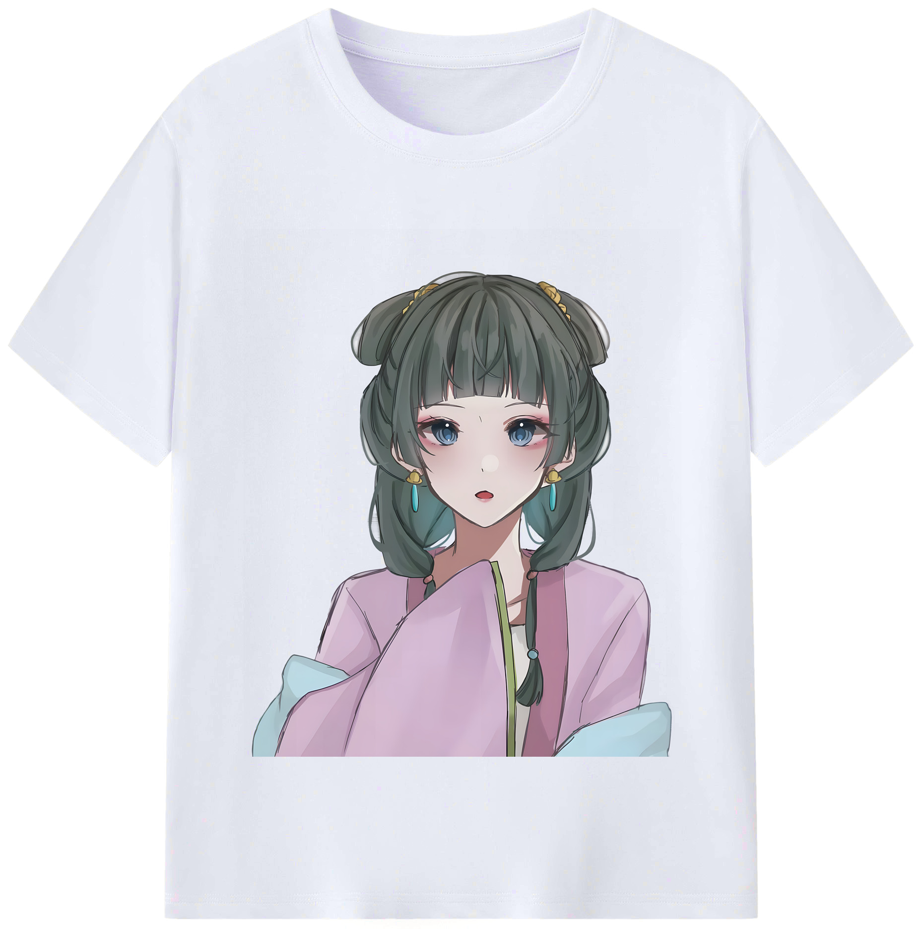 （画像用） 薬屋のひとりごと The Apothecary Diaries レディースカジュアルプリントTシャツ（綿100％）