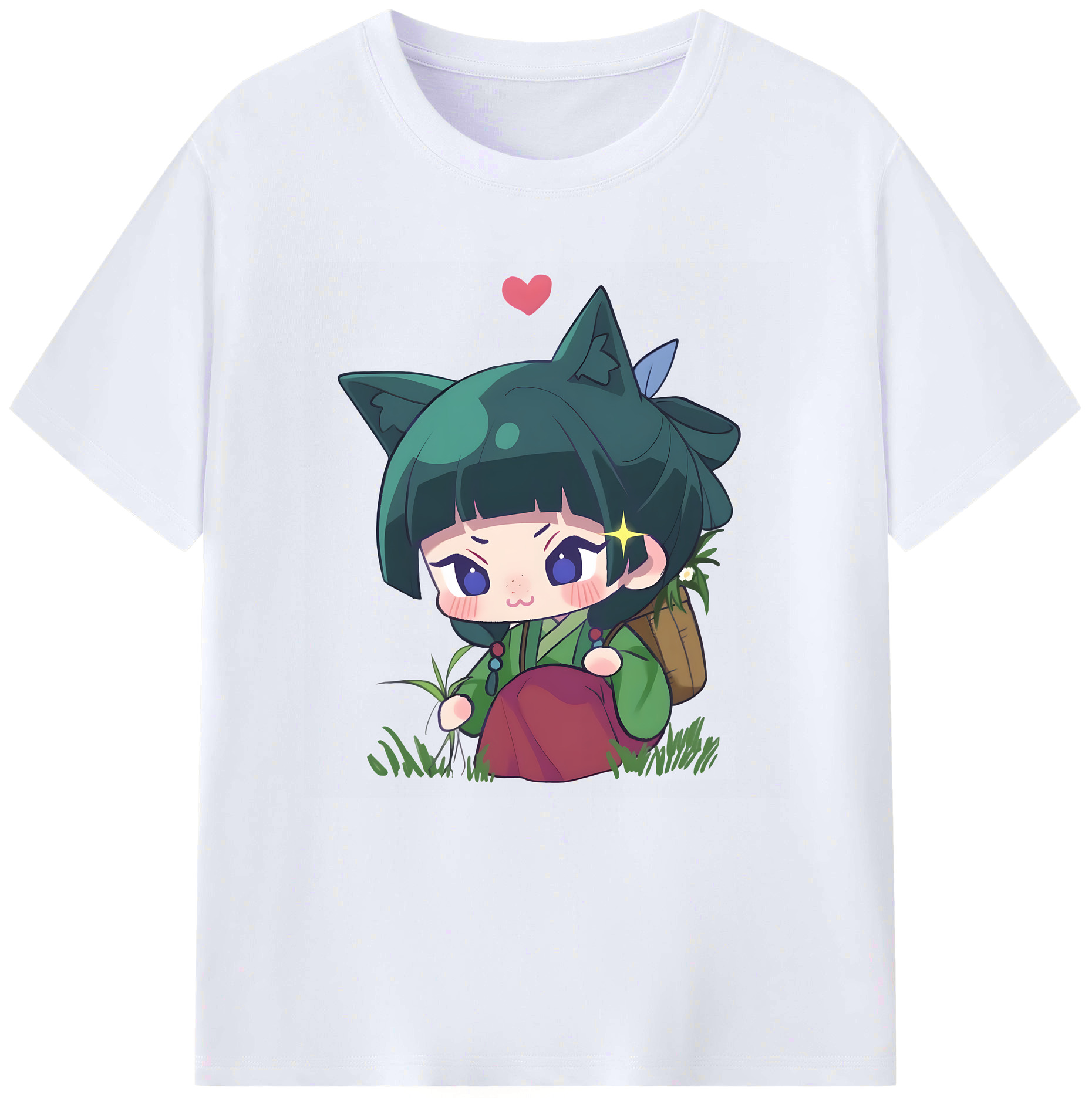 （画像用） 薬屋のひとりごと The Apothecary Diaries レディースカジュアルプリントTシャツ（綿100％）