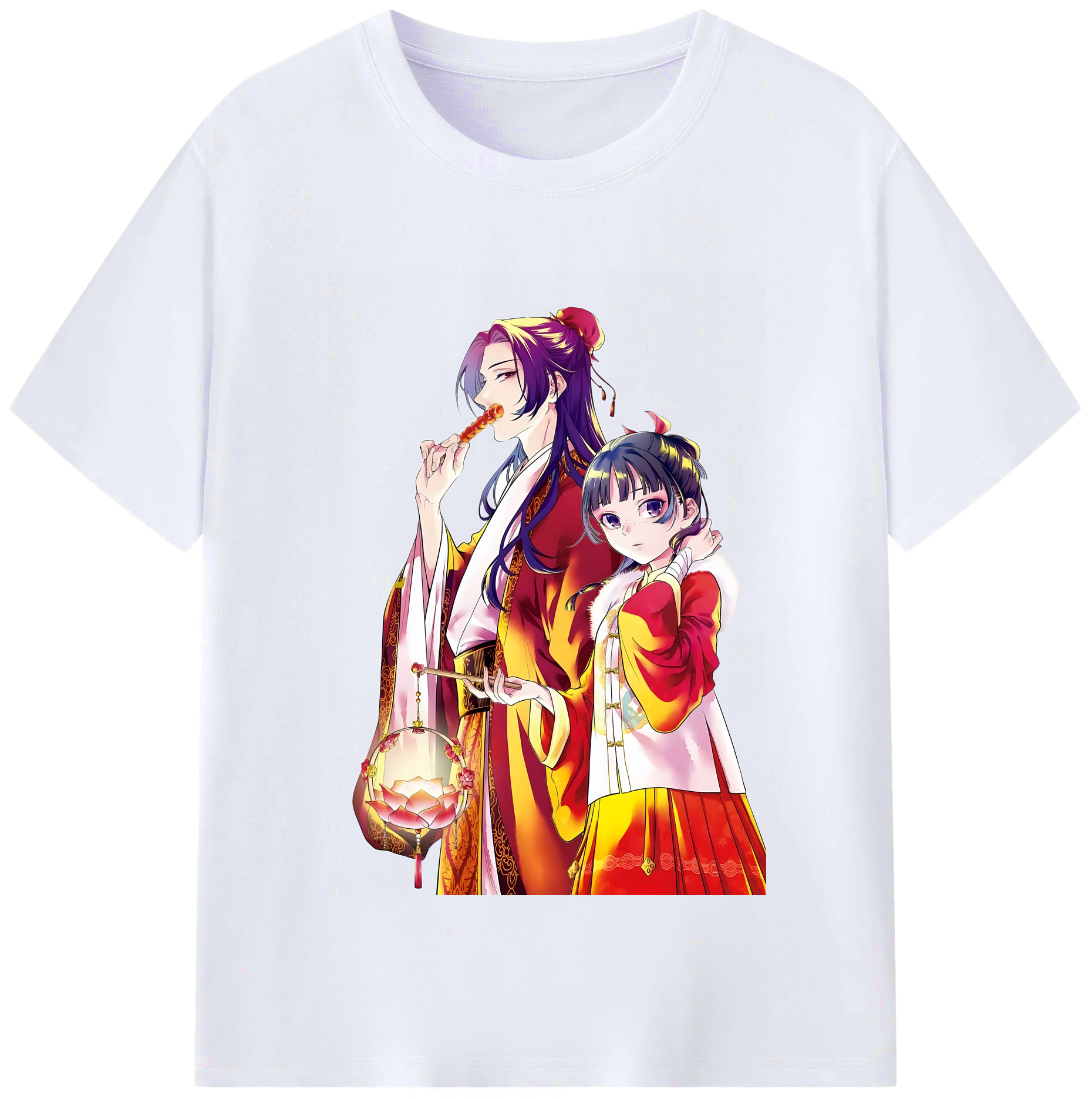 （画像用） 薬屋のひとりごと The Apothecary Diaries レディースカジュアルプリントTシャツ（綿100％）