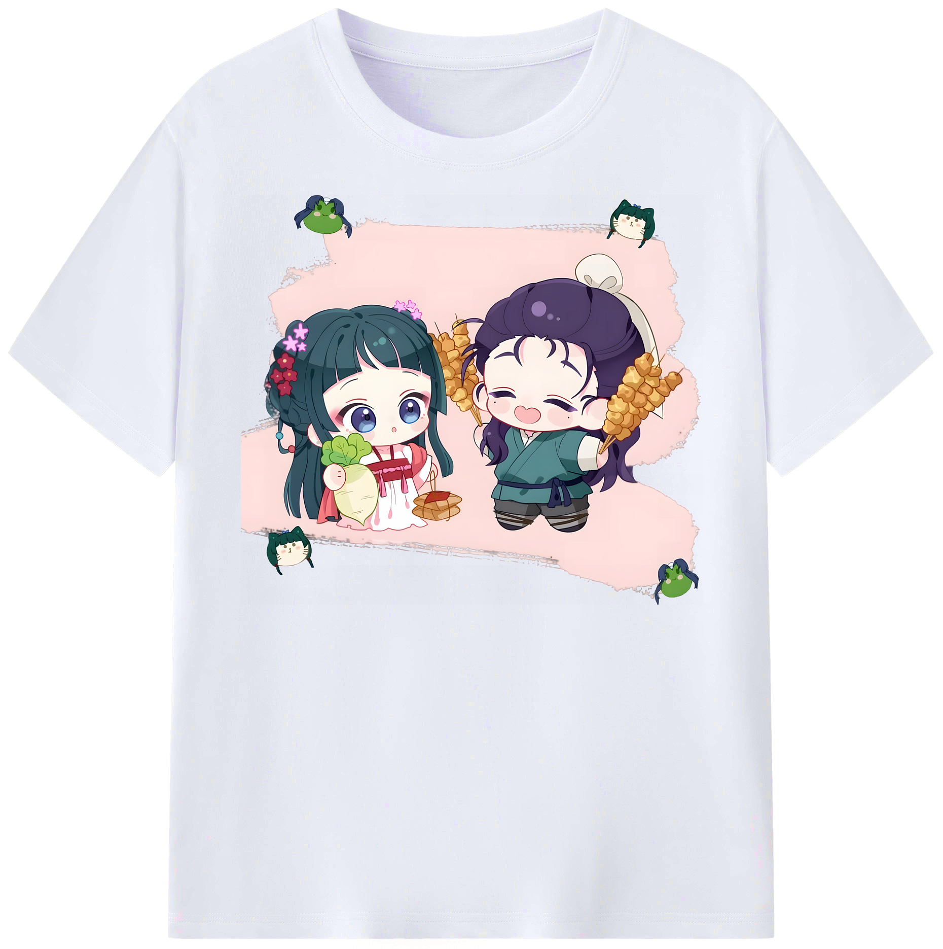 （画像用） 薬屋のひとりごと The Apothecary Diaries レディースカジュアルプリントTシャツ（綿100％）