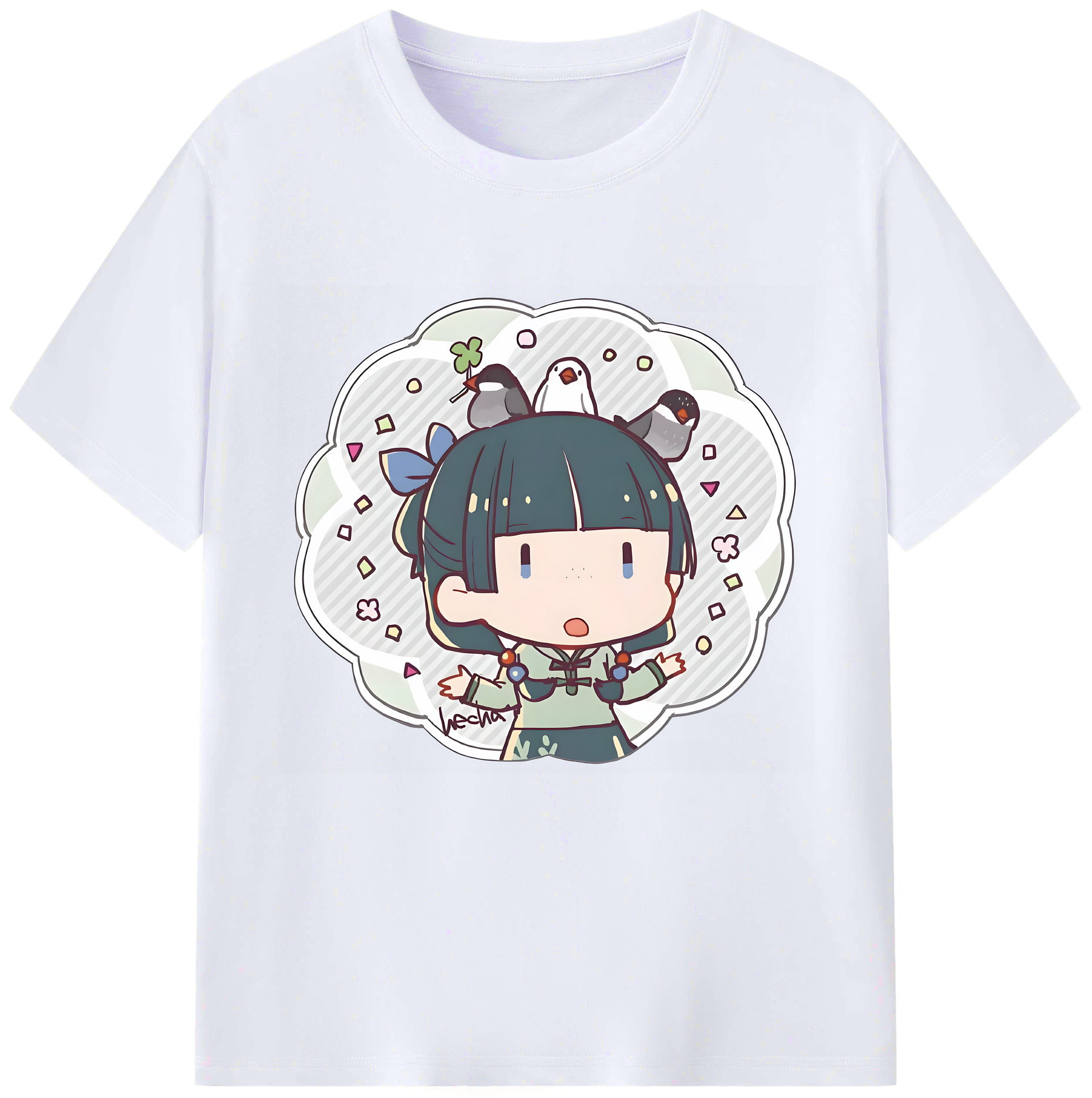 （画像用） 薬屋のひとりごと The Apothecary Diaries レディースカジュアルプリントTシャツ（綿100％）