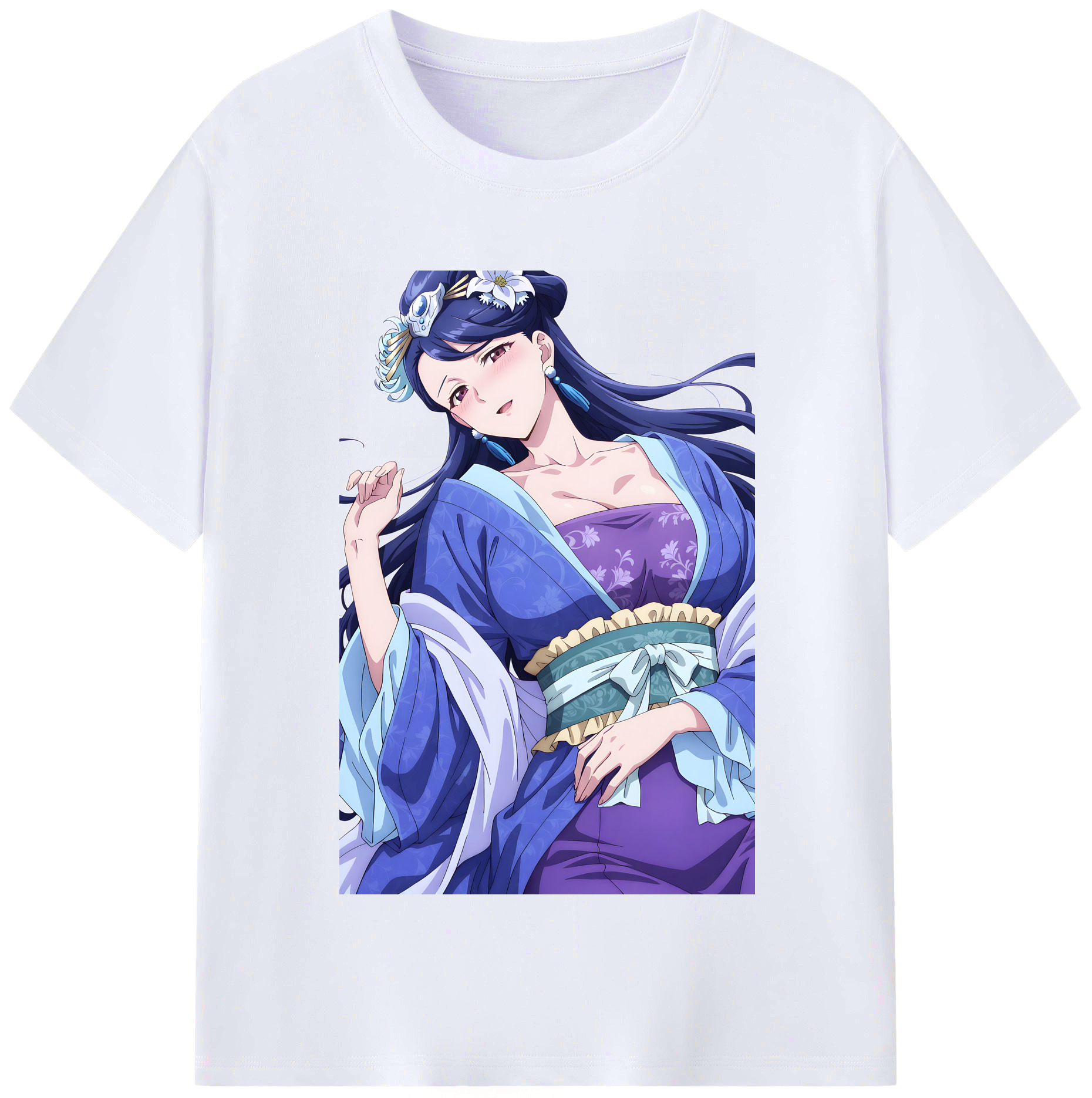 （画像用） 薬屋のひとりごと The Apothecary Diaries レディースカジュアルプリントTシャツ（綿100％）