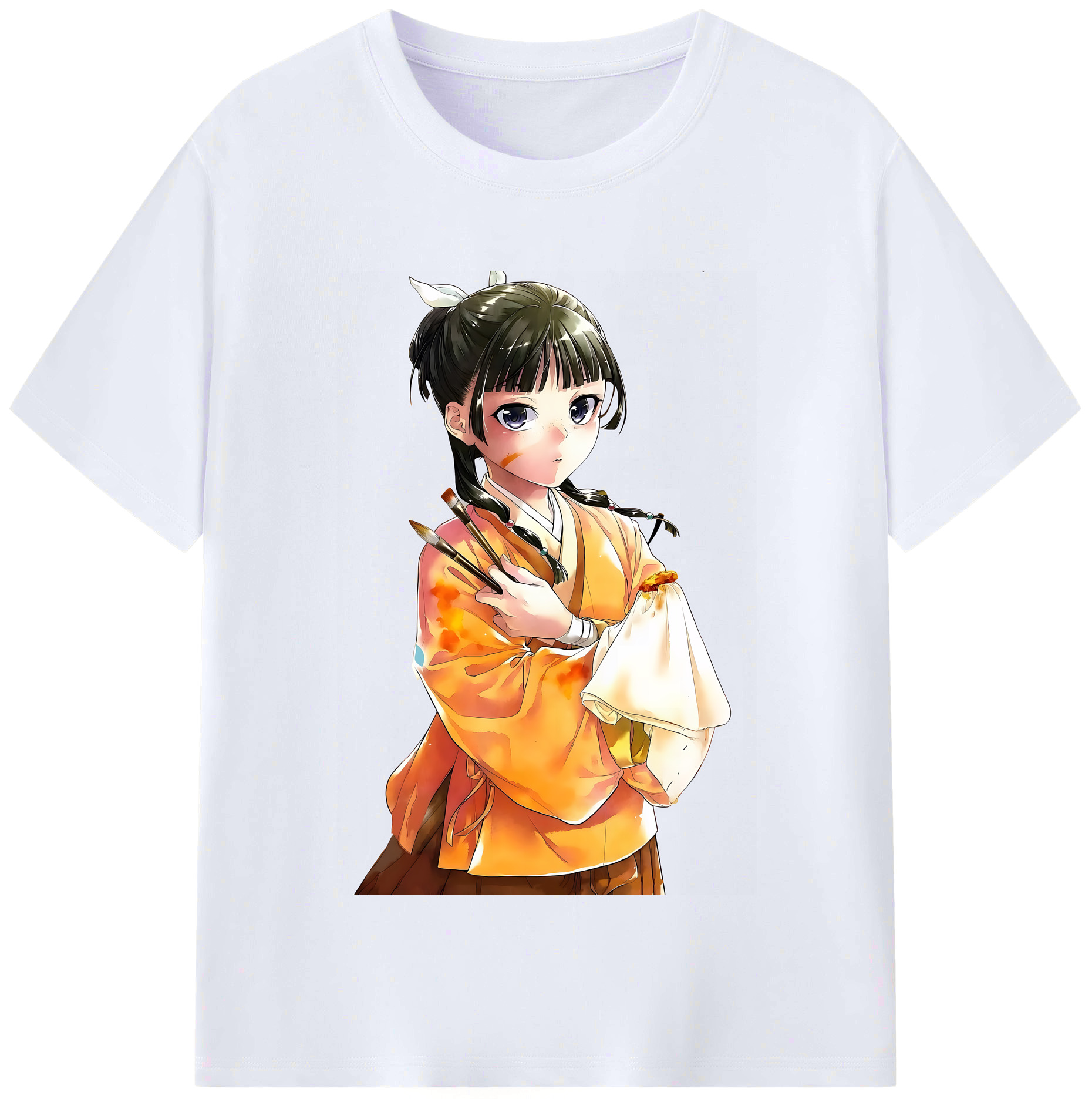 （画像用） 薬屋のひとりごと The Apothecary Diaries レディースカジュアルプリントTシャツ（綿100％）