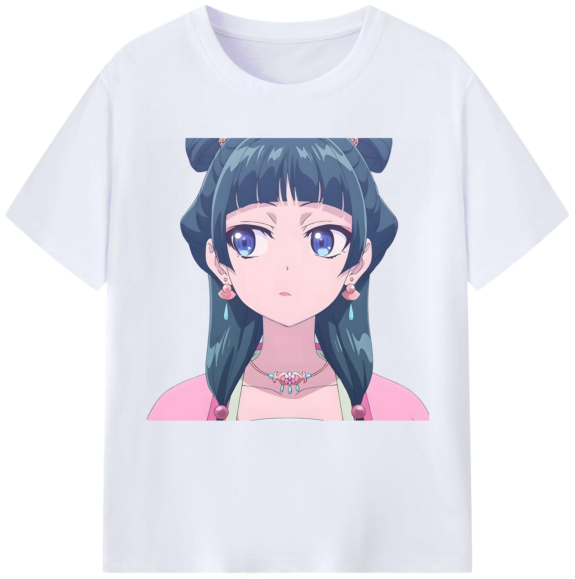 （画像用） 薬屋のひとりごと The Apothecary Diaries レディースカジュアルプリントTシャツ（綿100％）
