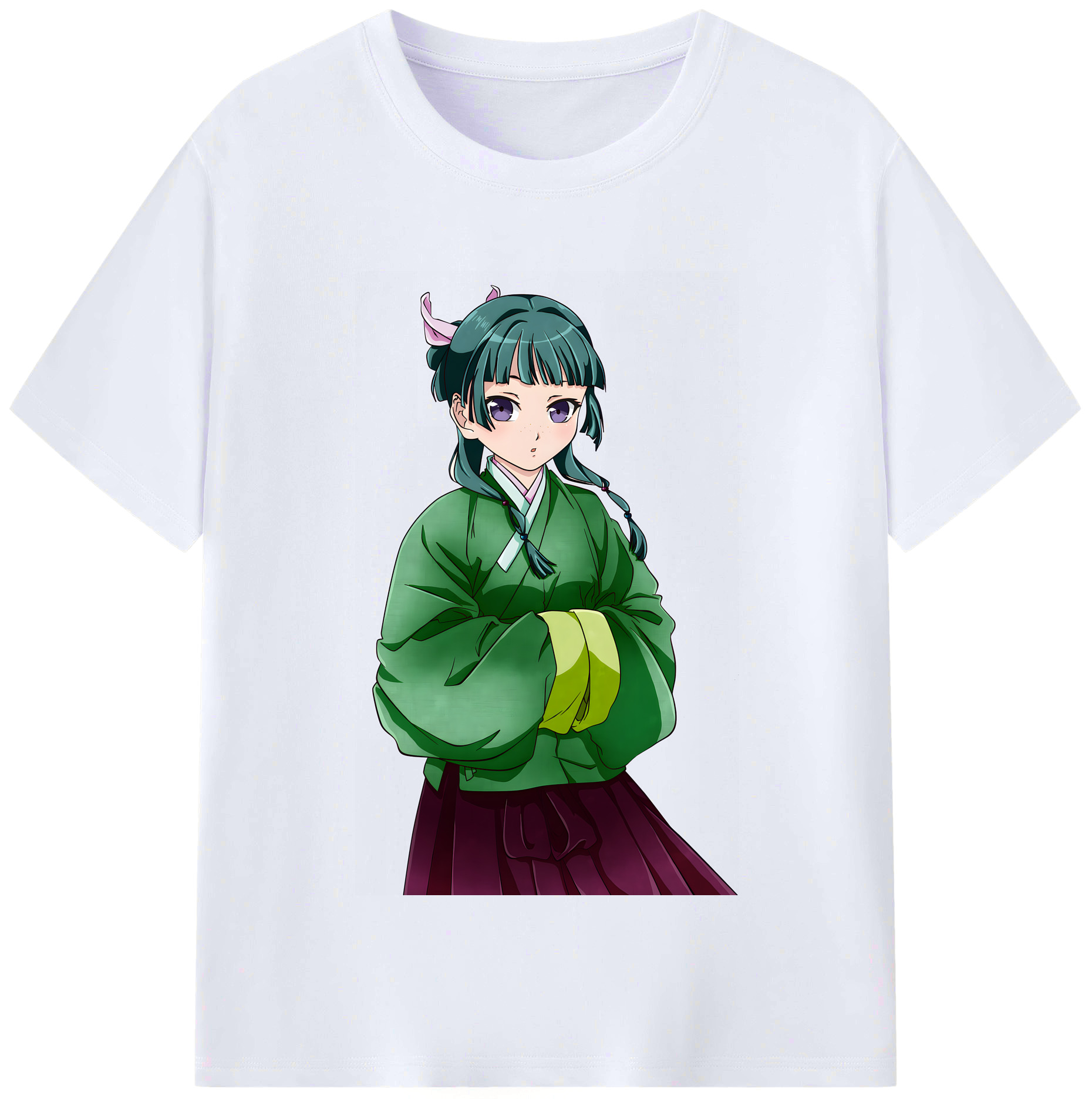 （画像用） 薬屋のひとりごと The Apothecary Diaries レディースカジュアルプリントTシャツ（綿100％）