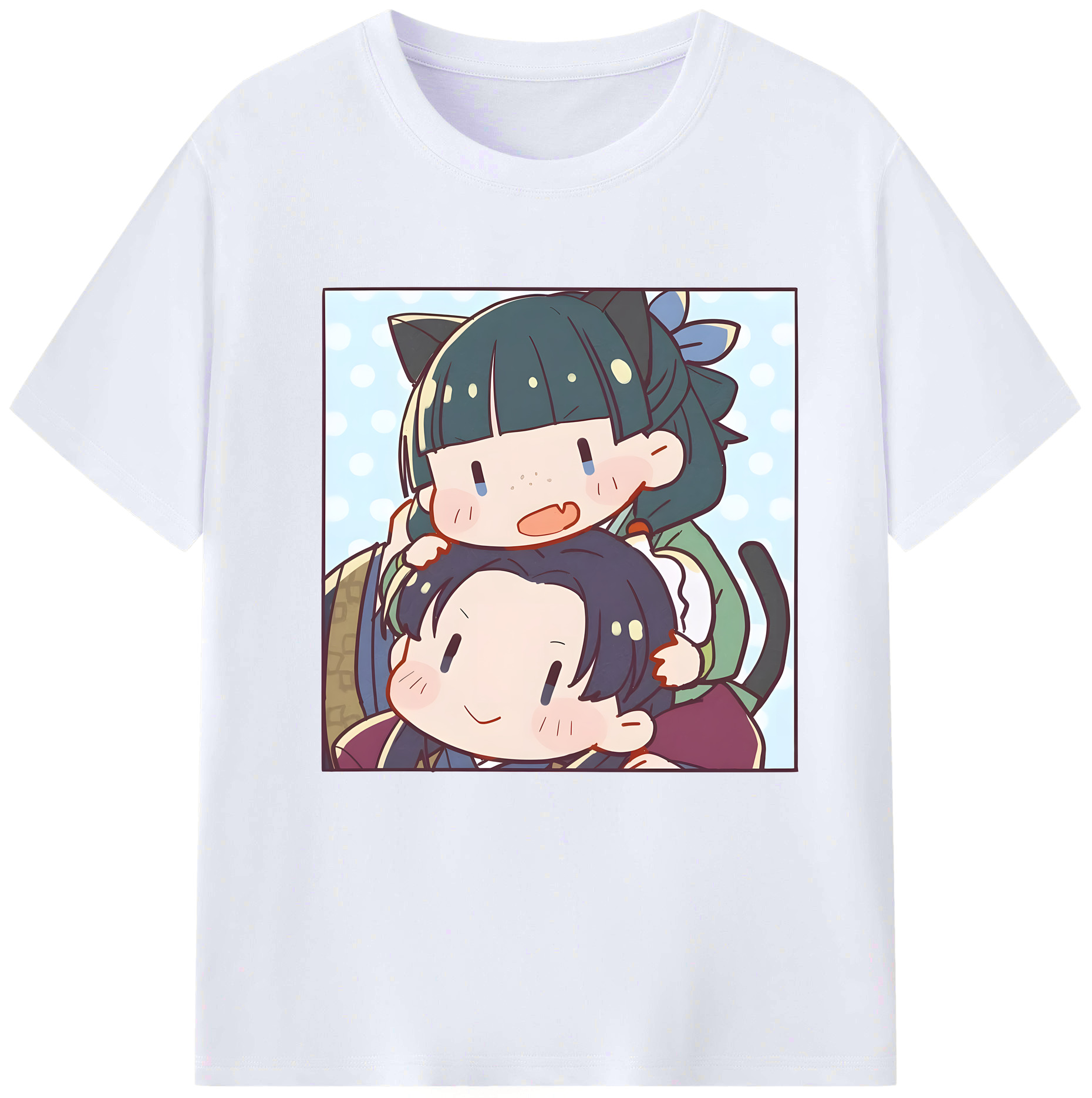 （画像用） 薬屋のひとりごと The Apothecary Diaries レディースカジュアルプリントTシャツ（綿100％）