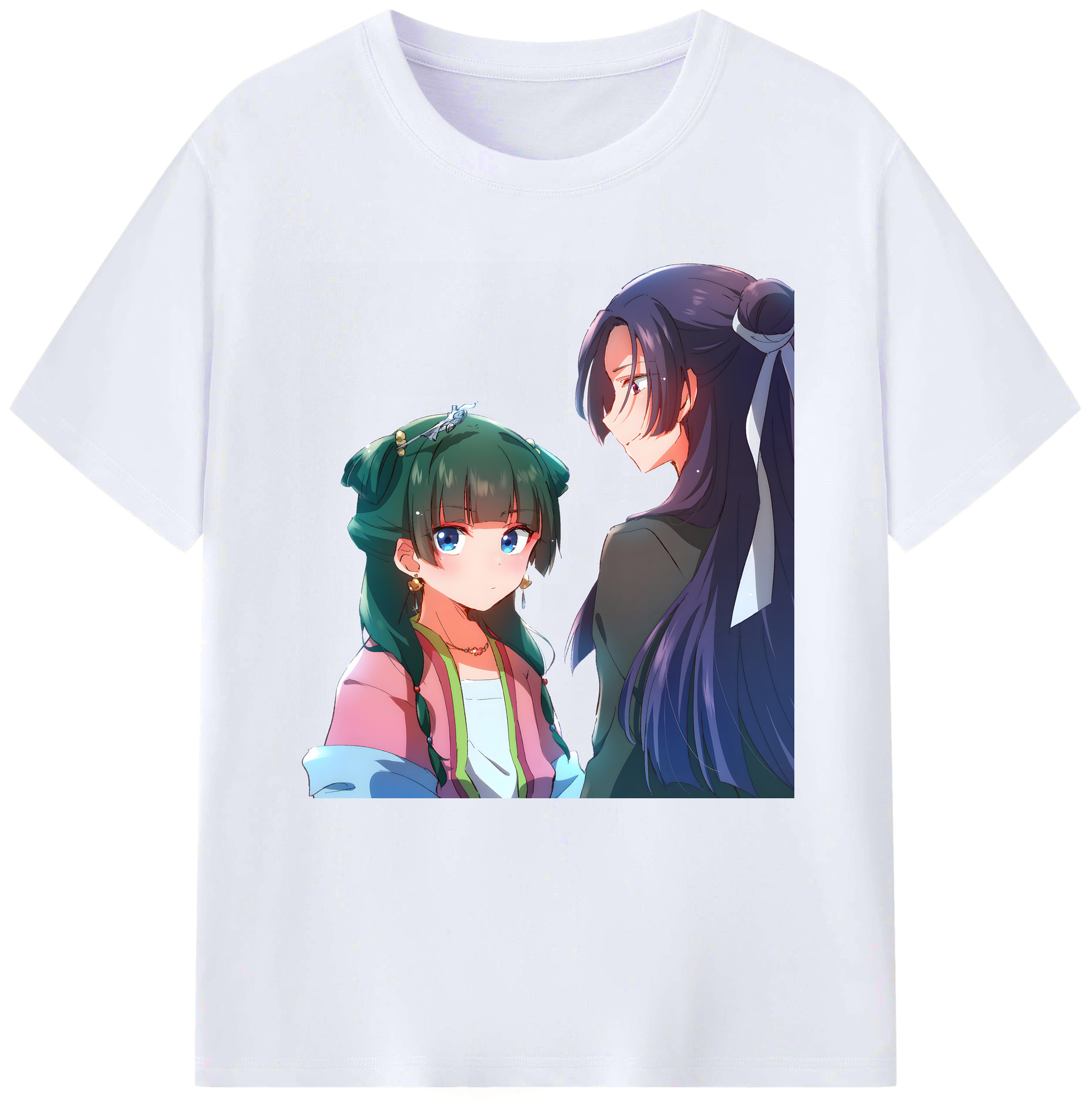 （画像用） 薬屋のひとりごと The Apothecary Diaries レディースカジュアルプリントTシャツ（綿100％）