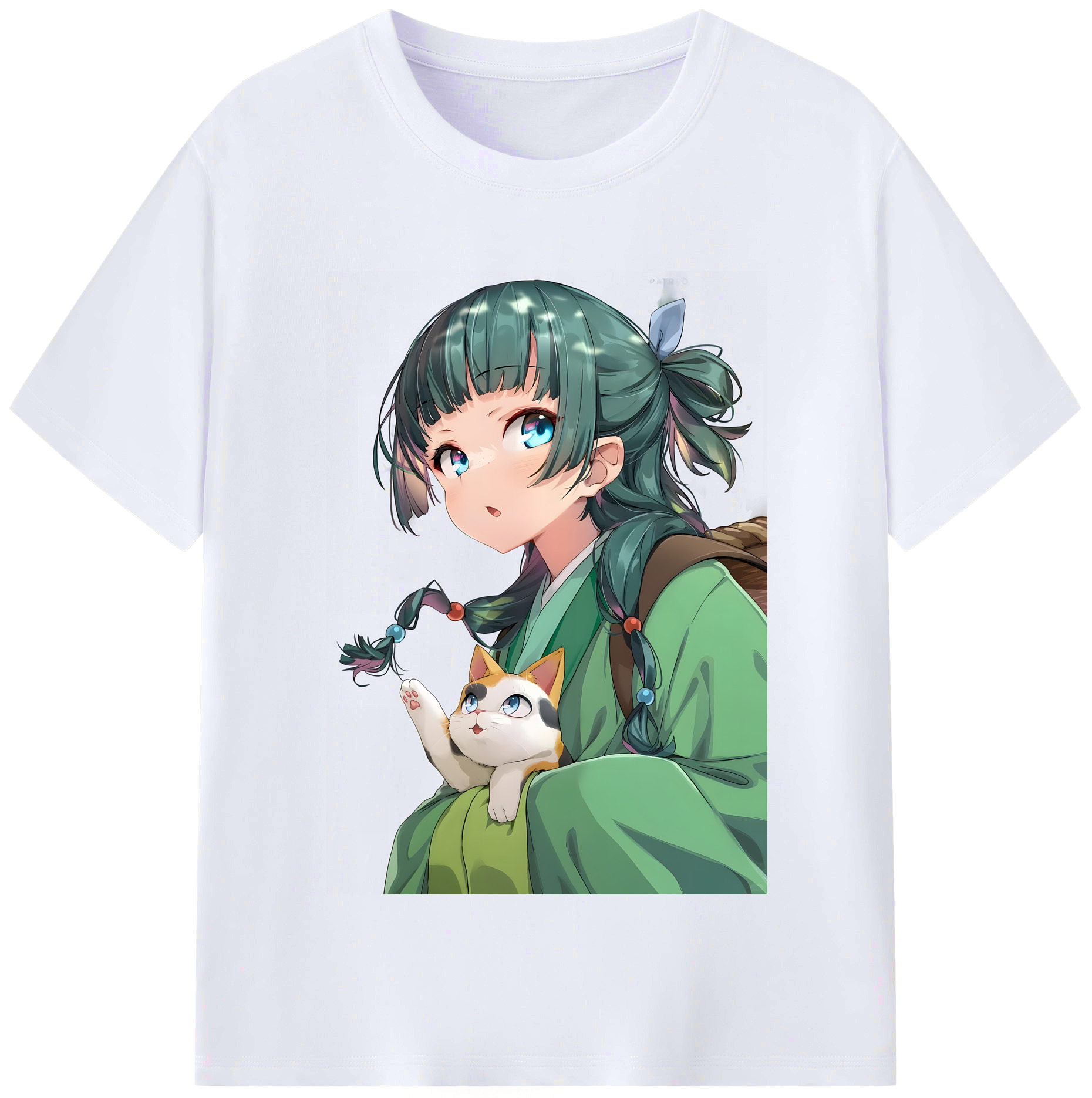 （画像用） 薬屋のひとりごと The Apothecary Diaries レディースカジュアルプリントTシャツ（綿100％）
