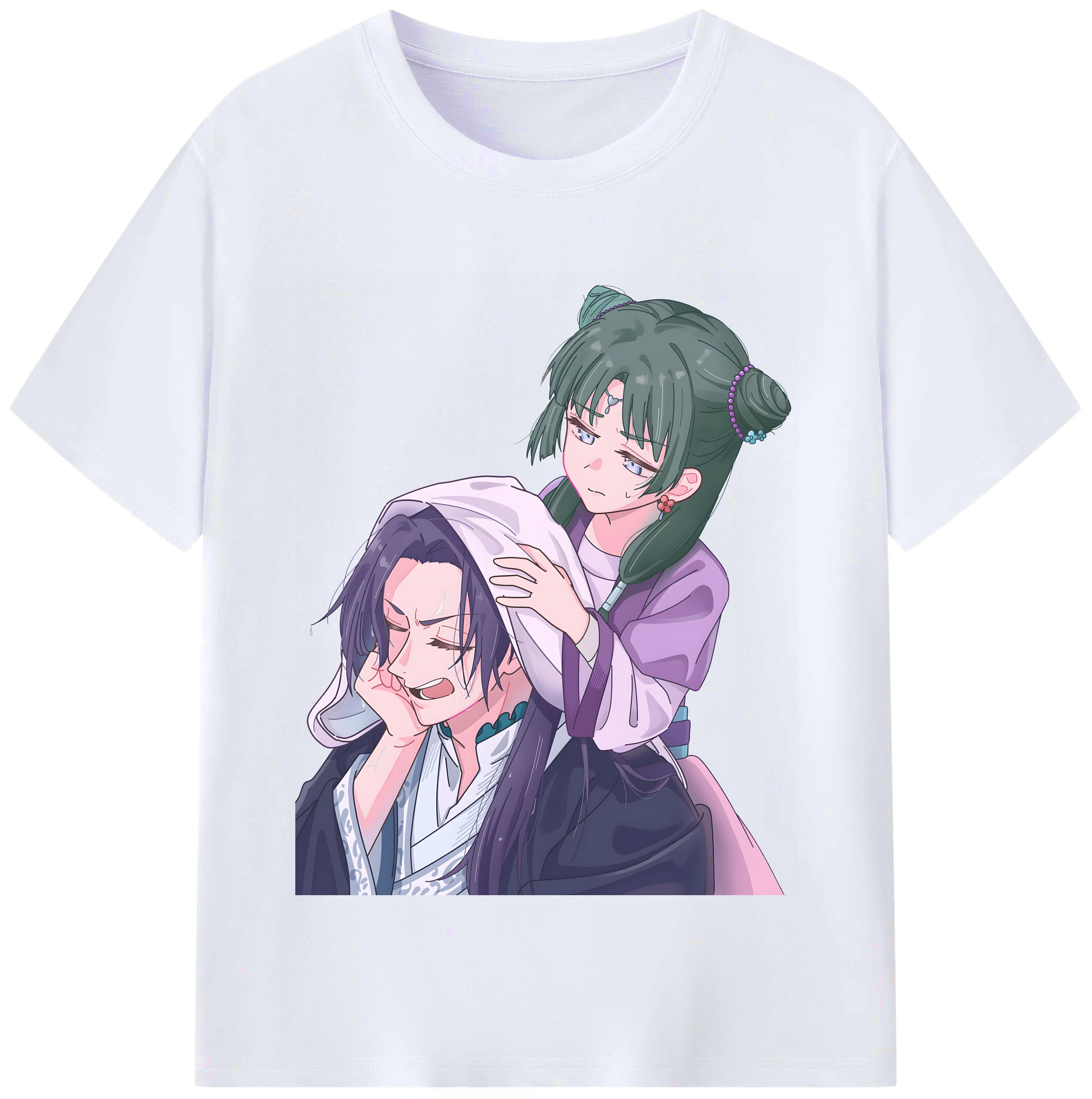 （画像用） 薬屋のひとりごと The Apothecary Diaries レディースカジュアルプリントTシャツ（綿100％）