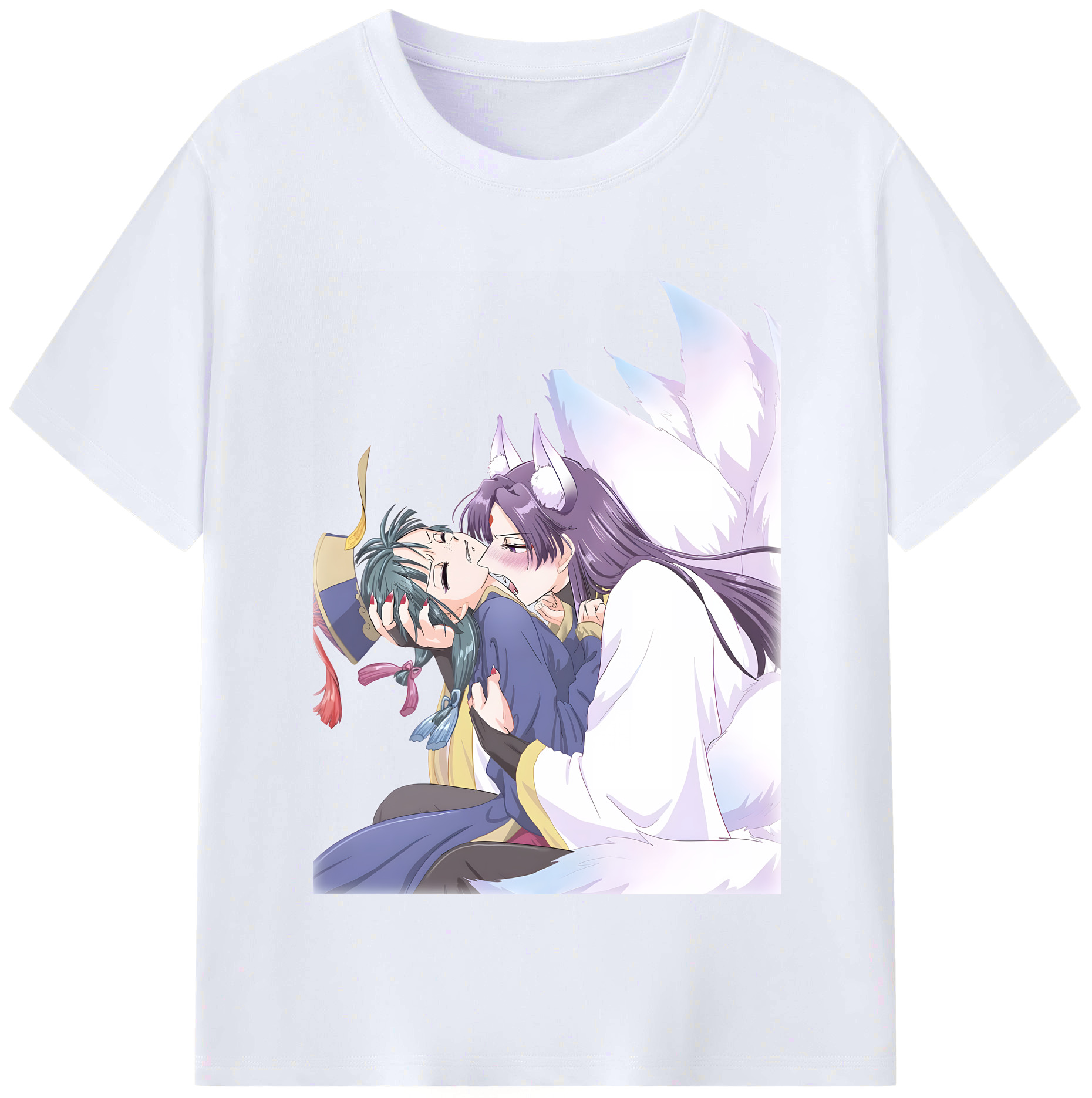 （画像用） 薬屋のひとりごと The Apothecary Diaries レディースカジュアルプリントTシャツ（綿100％）