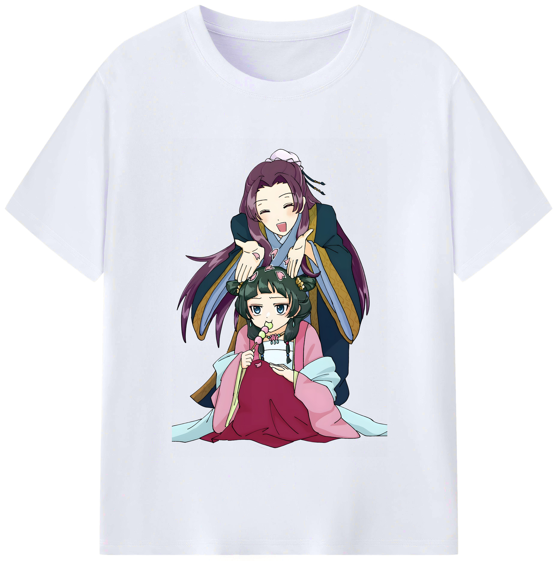 （画像用） 薬屋のひとりごと The Apothecary Diaries レディースカジュアルプリントTシャツ（綿100％）