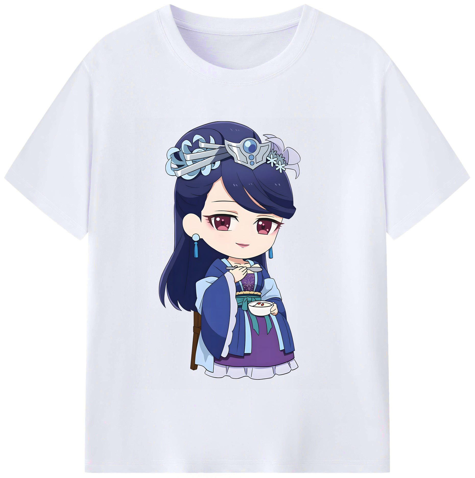 （画像用） 薬屋のひとりごと The Apothecary Diaries レディースカジュアルプリントTシャツ（綿100％）