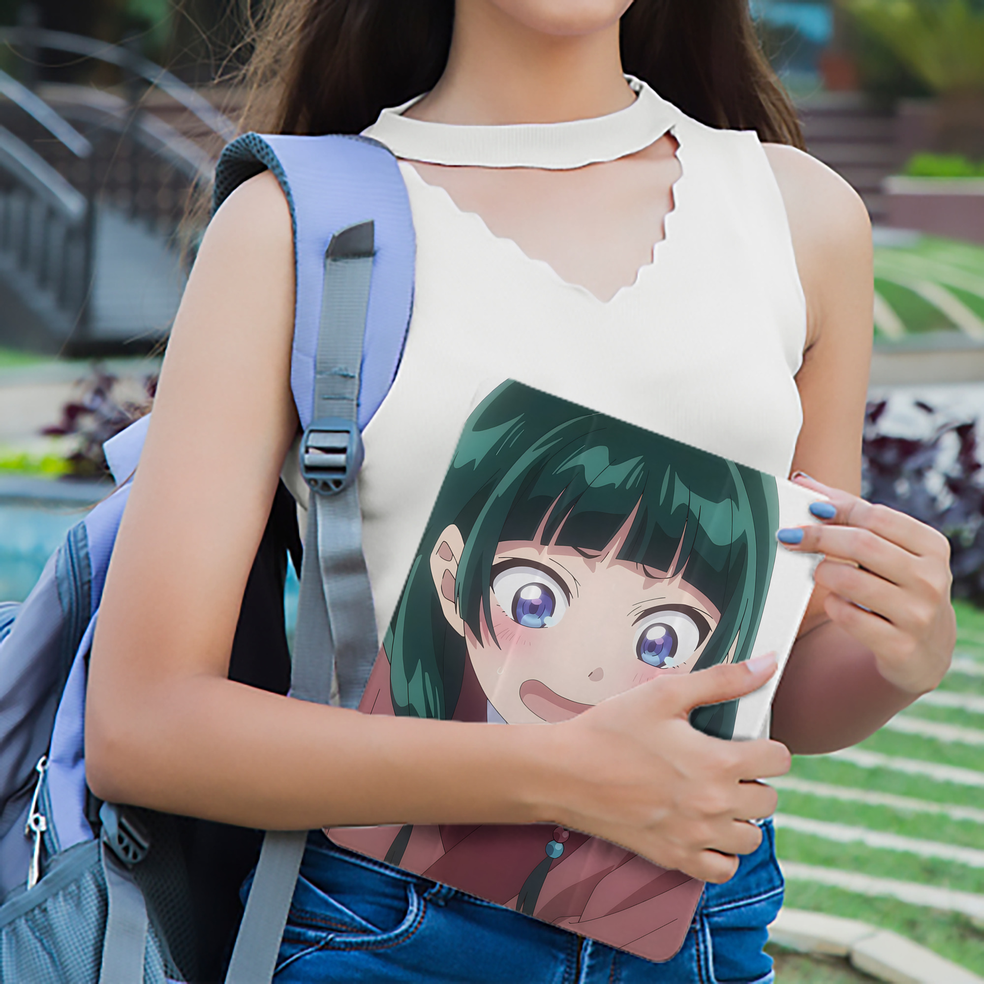 薬屋のひとりごと The Apothecary Diaries IPad ケース ペン収納付き 三つ折りスタンド PUレザー×シリコン 対応機種9.5/10.5/10.9インチ