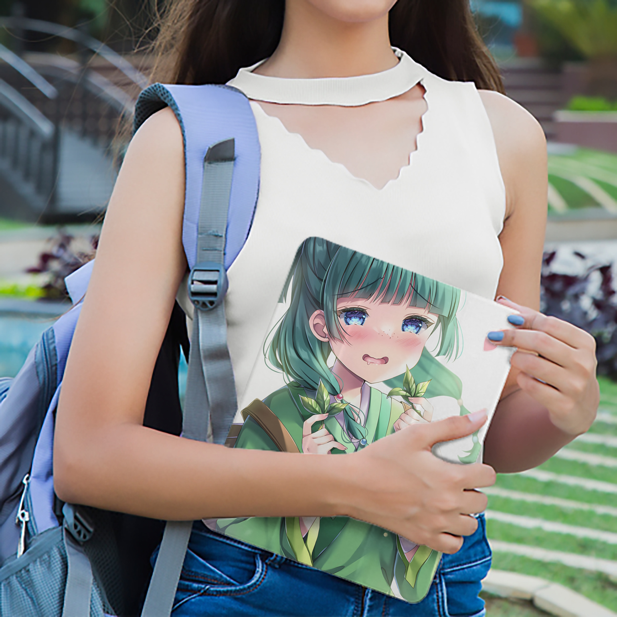 薬屋のひとりごと The Apothecary Diaries IPad ケース ペン収納付き 三つ折りスタンド PUレザー×シリコン 対応機種9.5/10.5/10.9インチ
