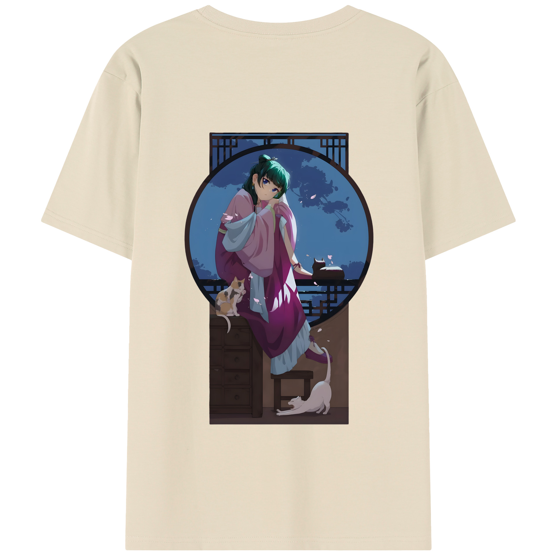 （画像用） 薬屋のひとりごと The Apothecary Diaries 綿100％半袖Tシャツ（背面プリント）